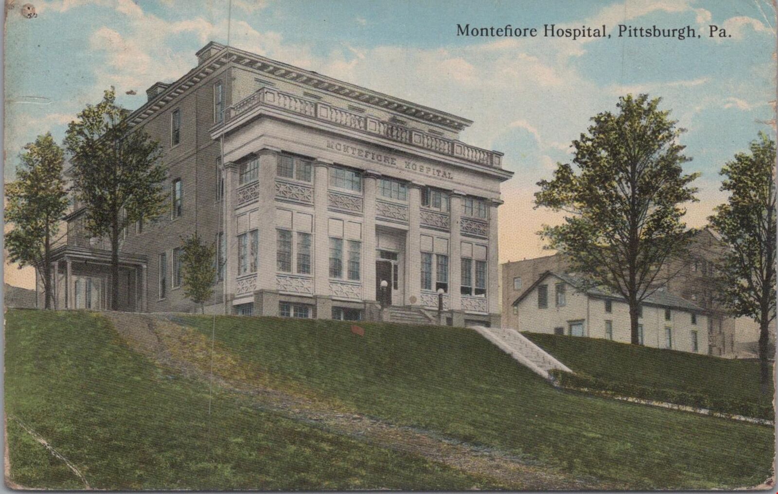 Postcard Montefiore Hospital Pittsburgh PA 
