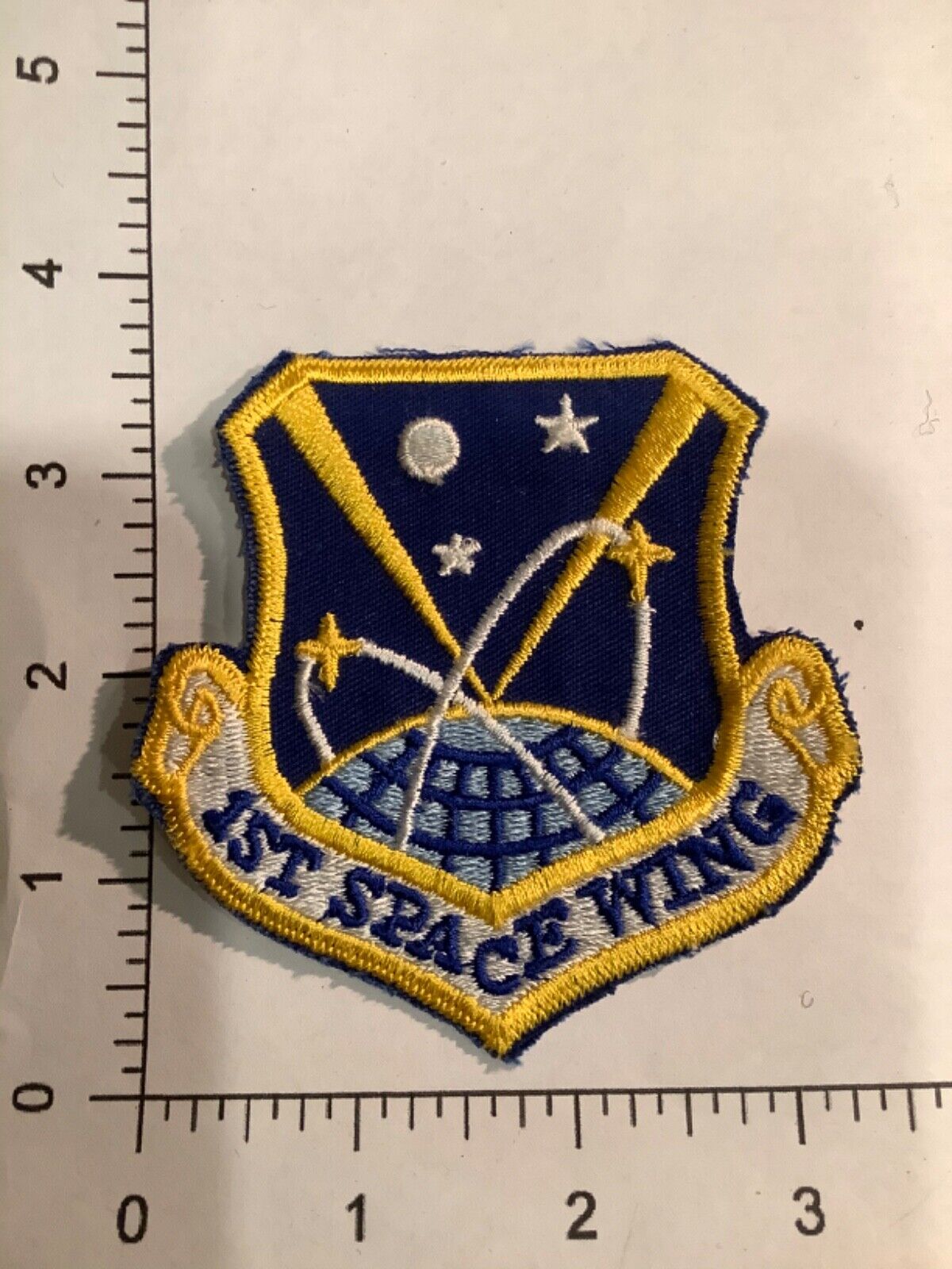  U.S.A.F. 1ST SPACE WING SQUADRON PATCH