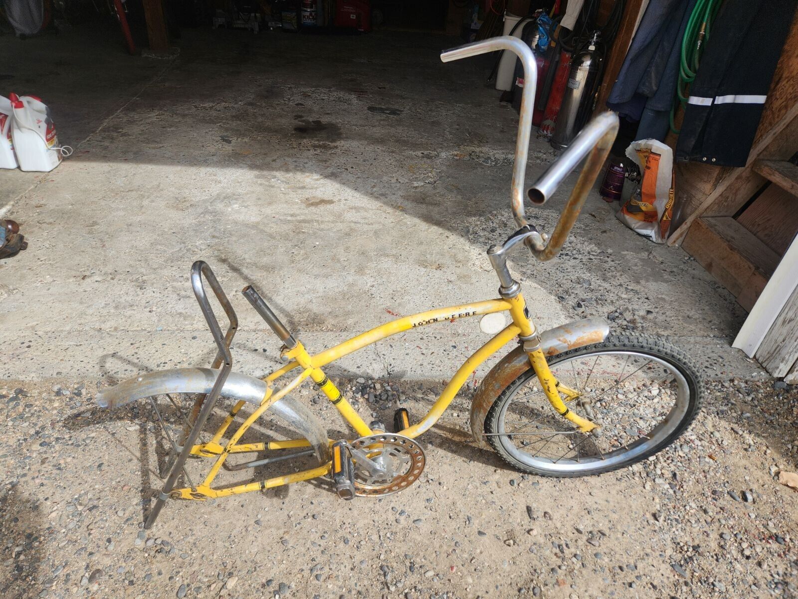 John Deere used boys old school/vintage muscle bike ratrod collectible farm item