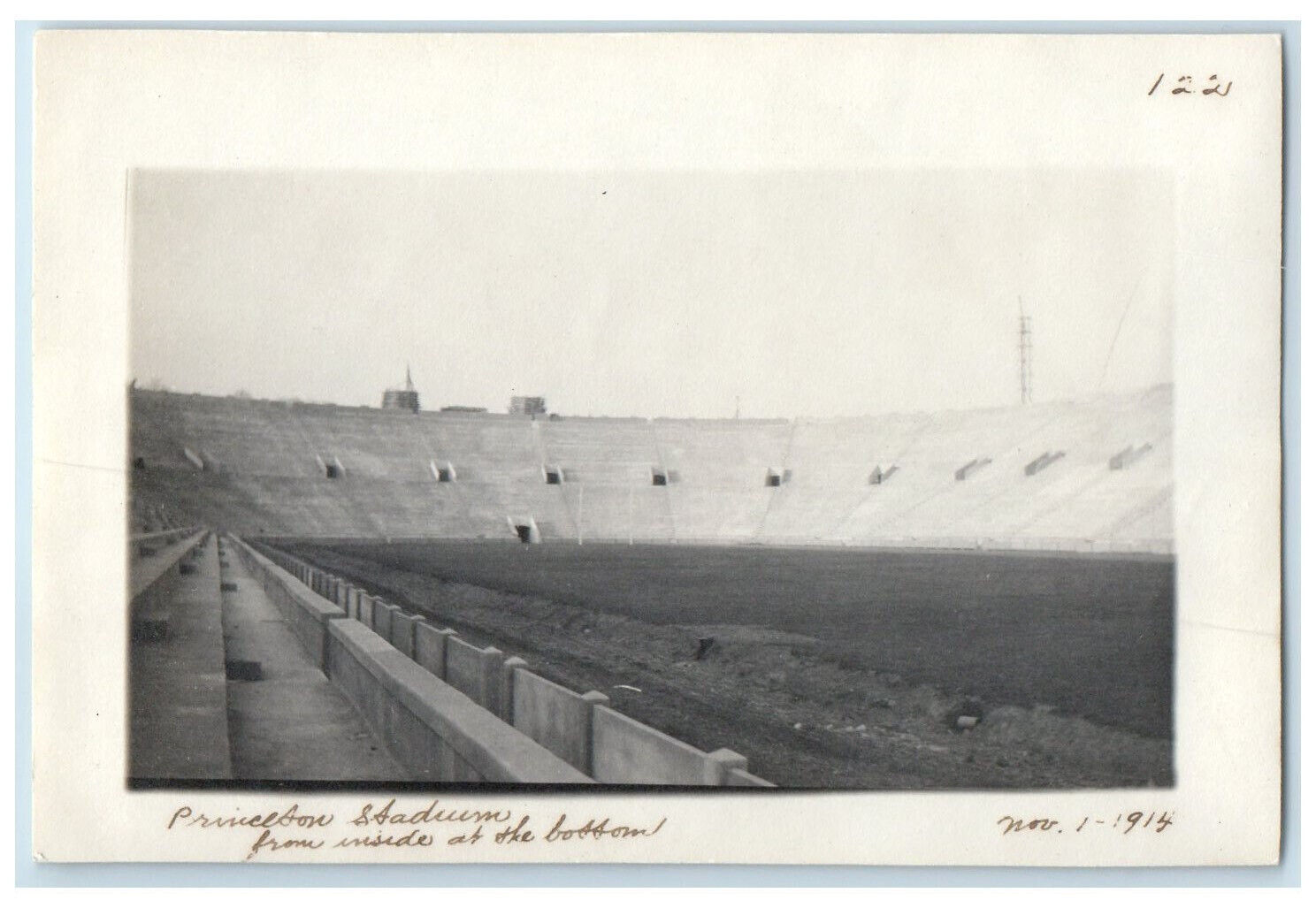1914 Princeton Stadium Inside Bottom Seats View Princeton New Jersey NJ Photo