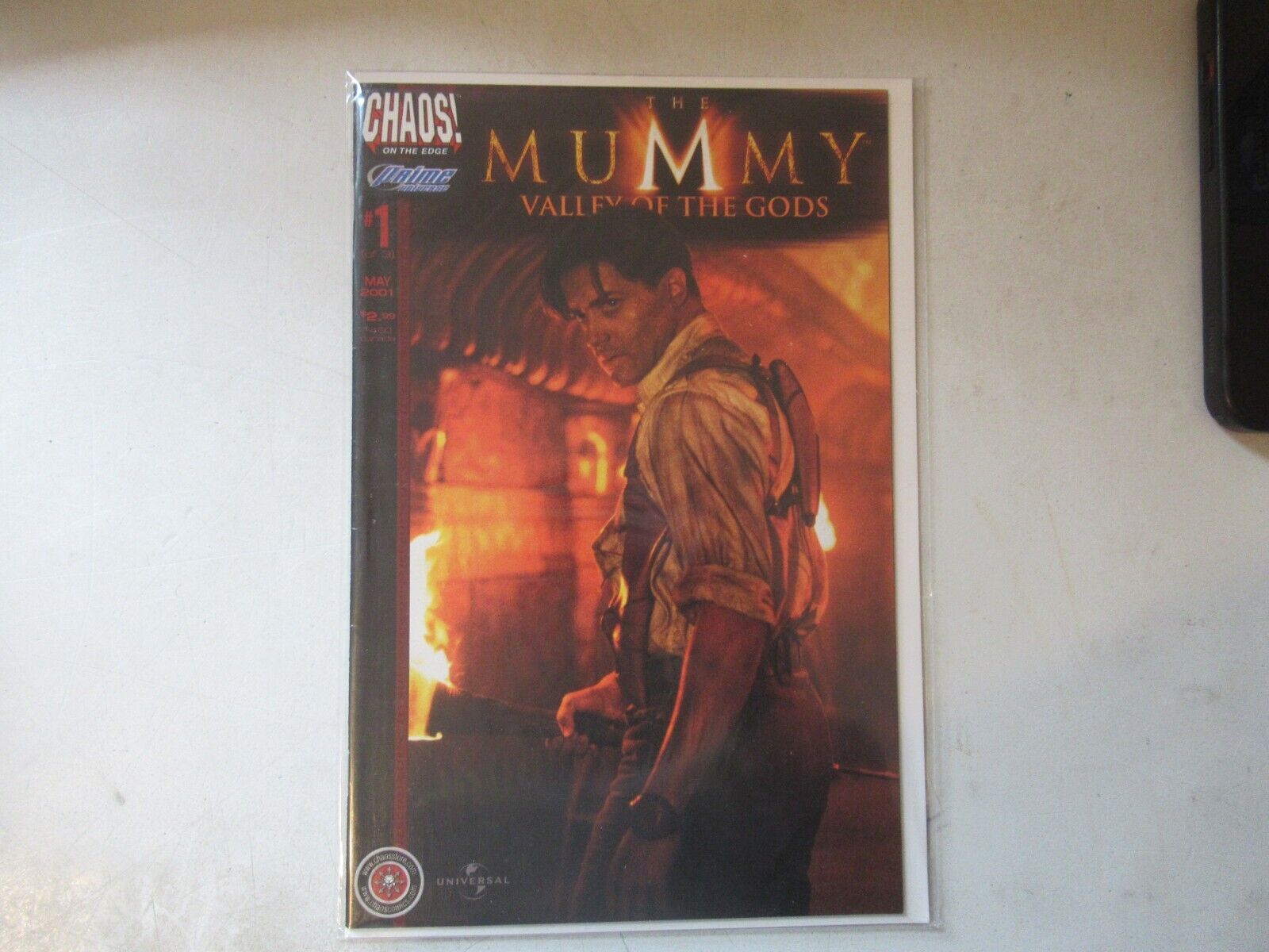 Chaos Comics The Mummy Valley of the Gods Brendan Fraser Photo Movie cover #1