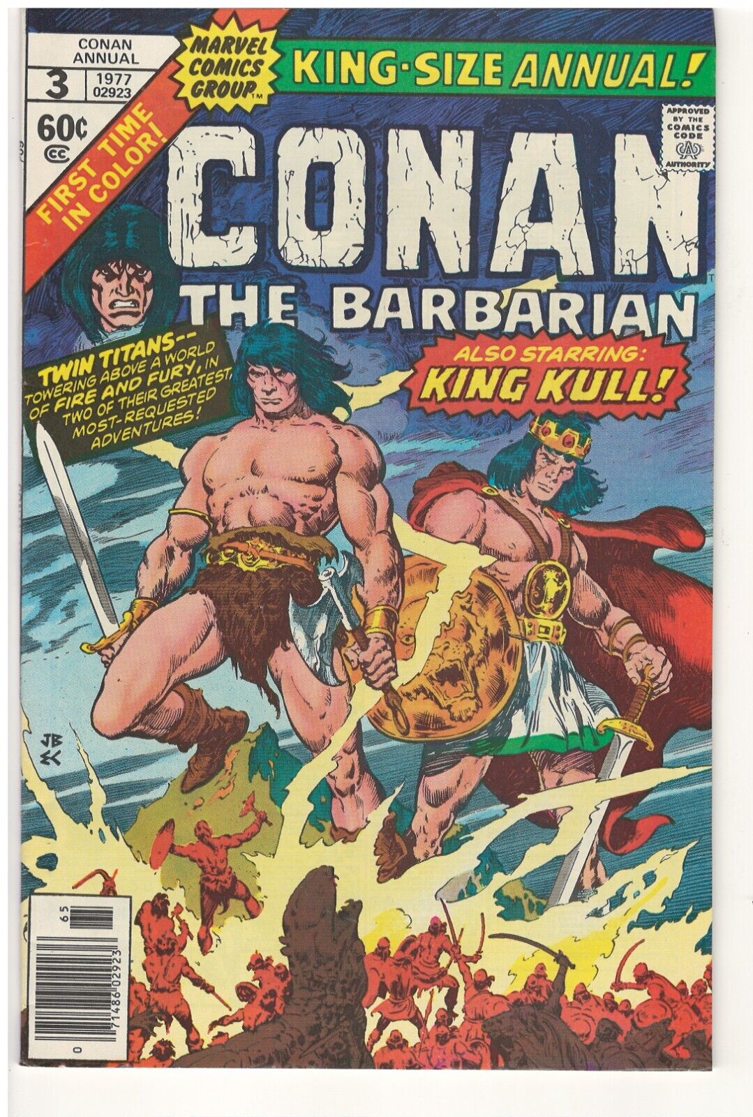 Conan the Barbarian Annual #3 (VF) 1977 Marvel Comics - Conan and King Kull