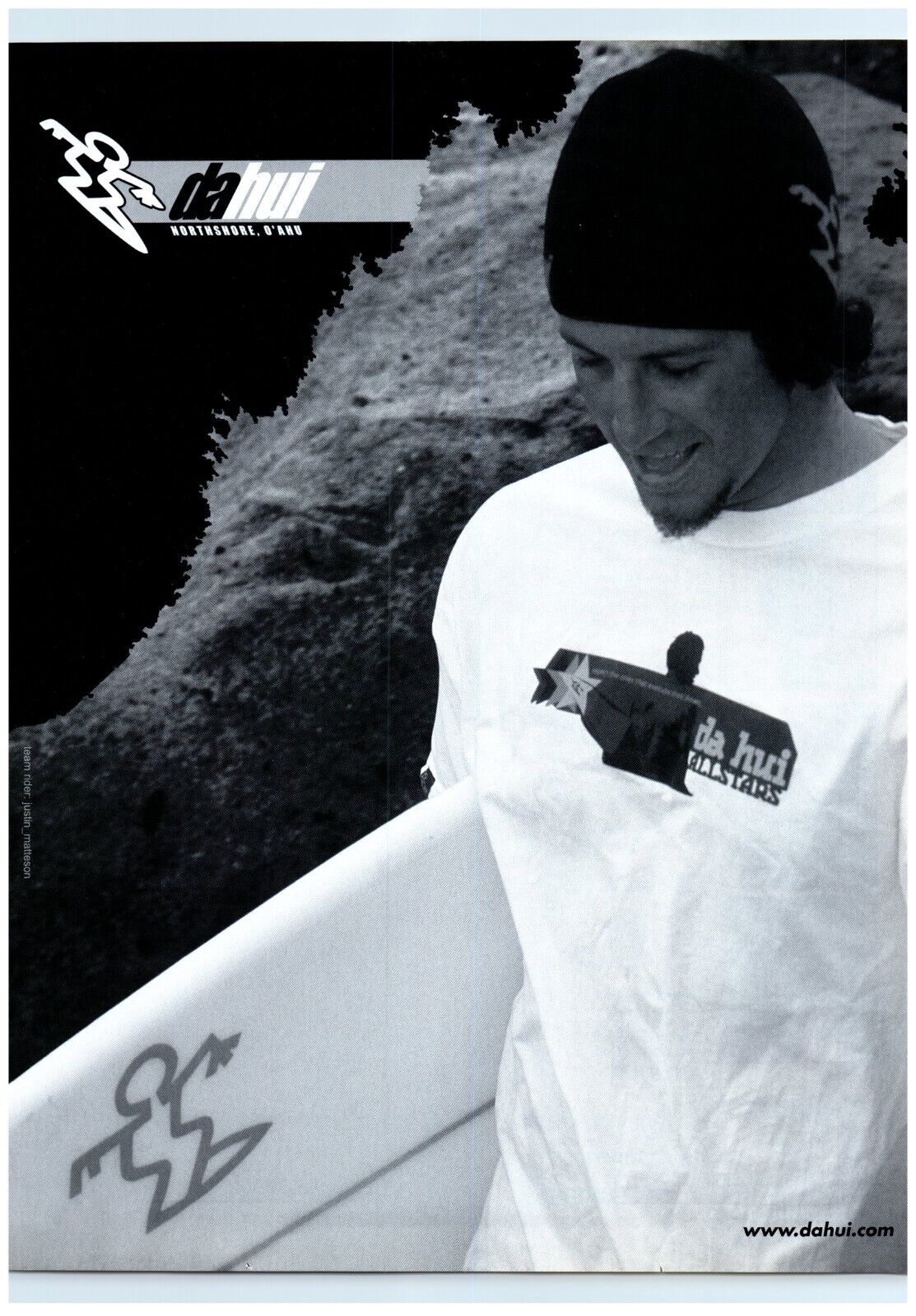 2003 Da Hui Print Ad, Northshore O\'Ahu Surfboard Surfing Gear Clothing Allstars