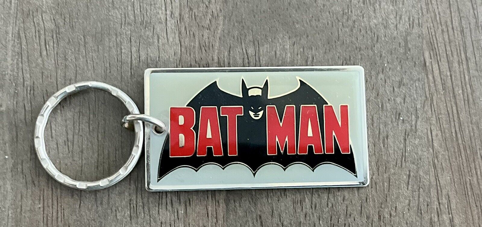 Vintage Batman Metal Keychain, 1989
