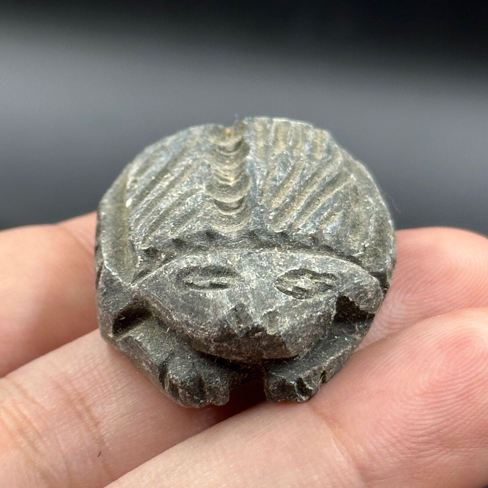 Ancient Roman Extremely Rare Frog Like Animal Figure Amulet