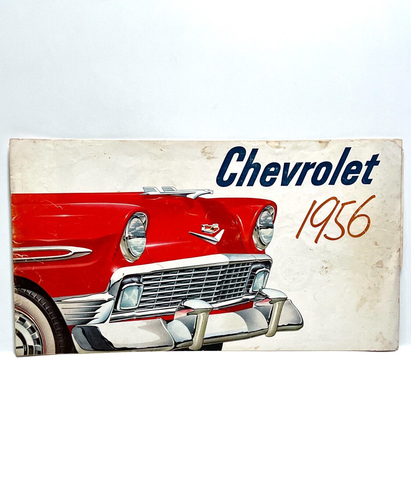 Vintage 1956 Chevrolet Chevy Automotive Advertising Sales Fold Out Brochure