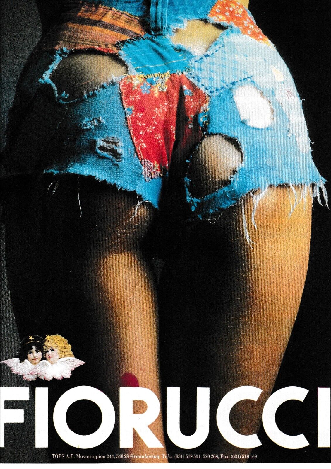 FIORUCCI Fashion Jeanswear Original 1990 Vintage Print Ad