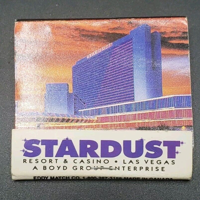 Vintage Stardust Hotel Casino Vegas Advertising Matches Matchbook