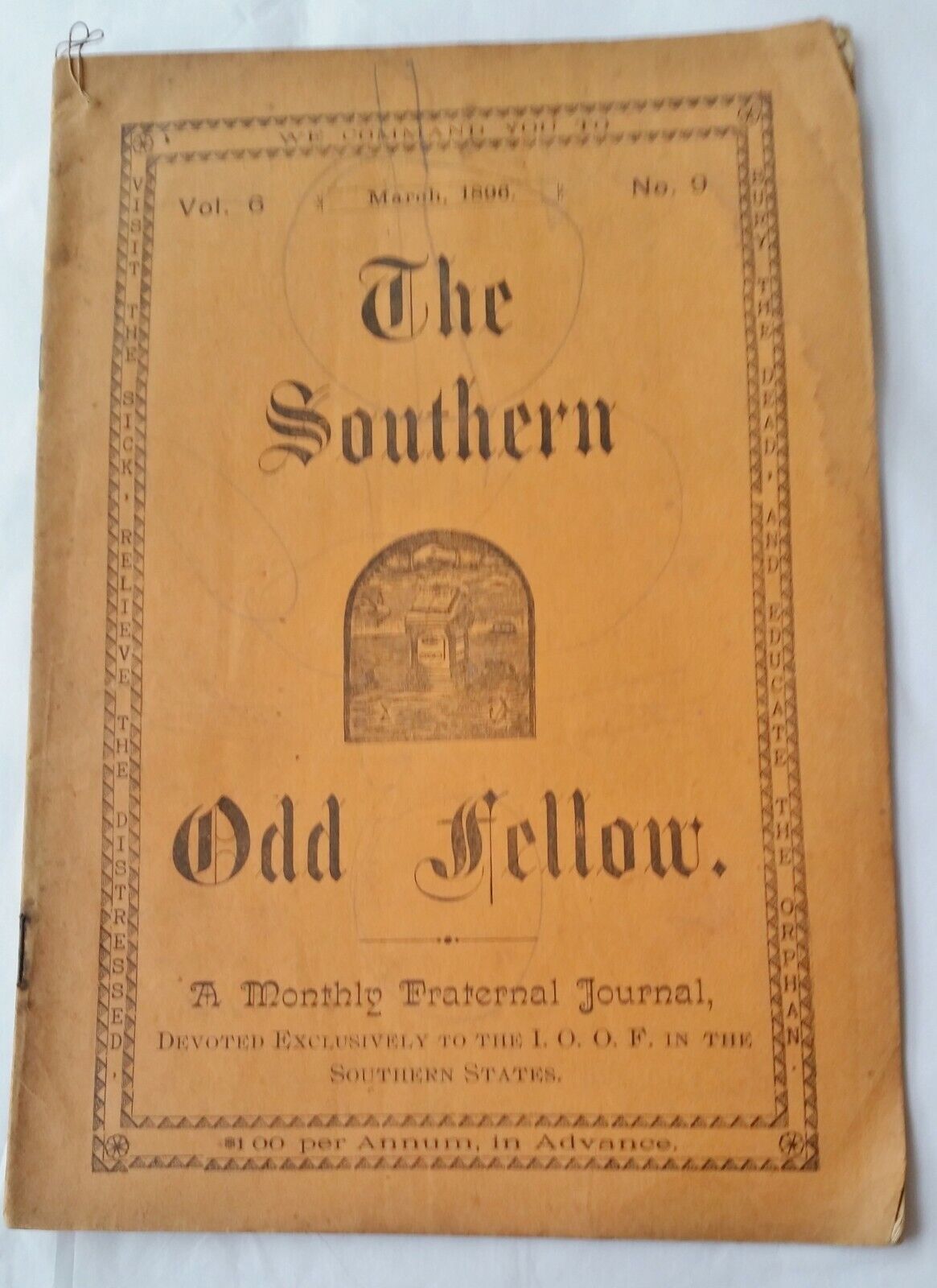 1896 Journal Book \
