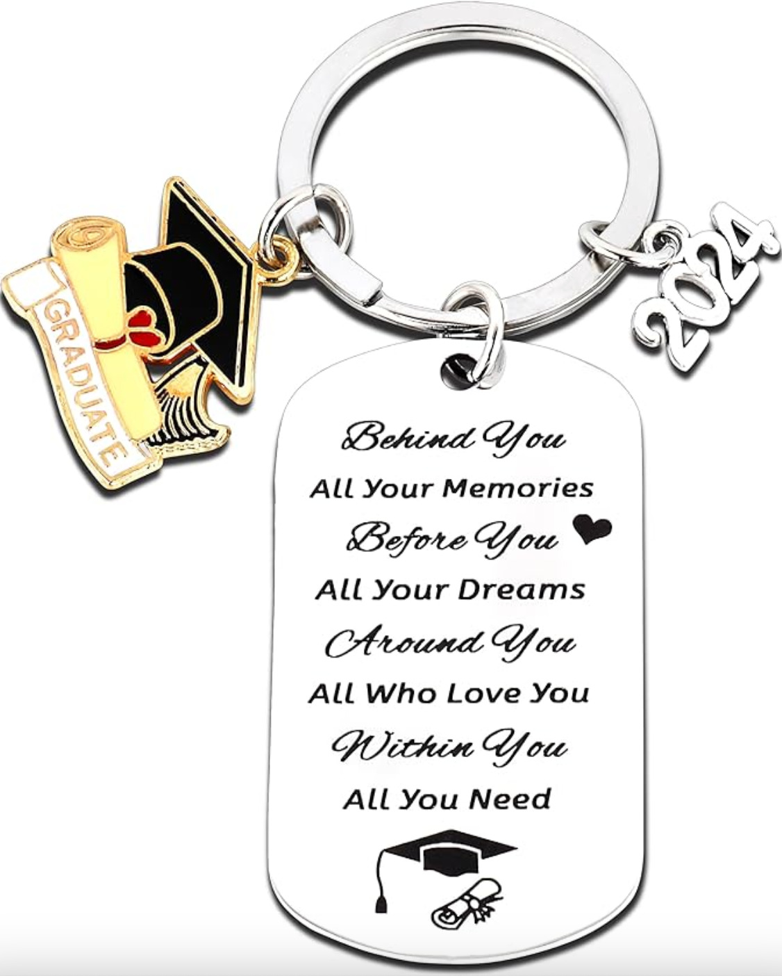 2024 Graduation Gifts for Him Her Class of 2024 Gift Keychain Bulk for College S