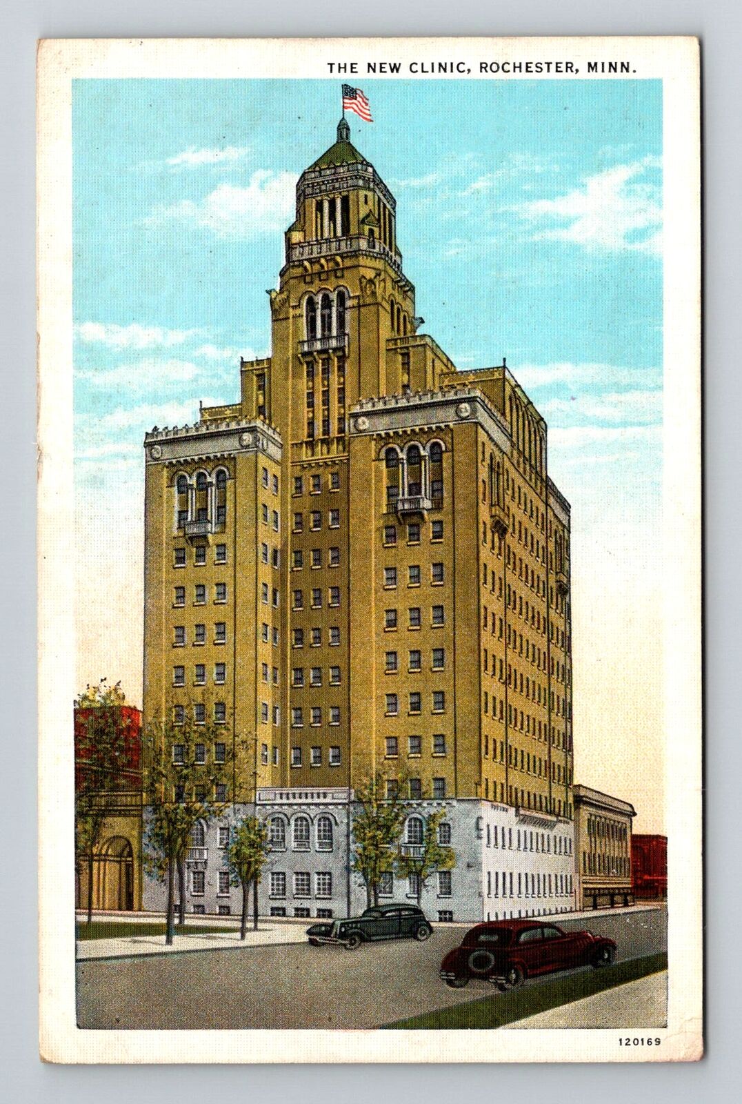 Rochester MN-Minnesota, The New Clinic, c1936 Vintage Postcard