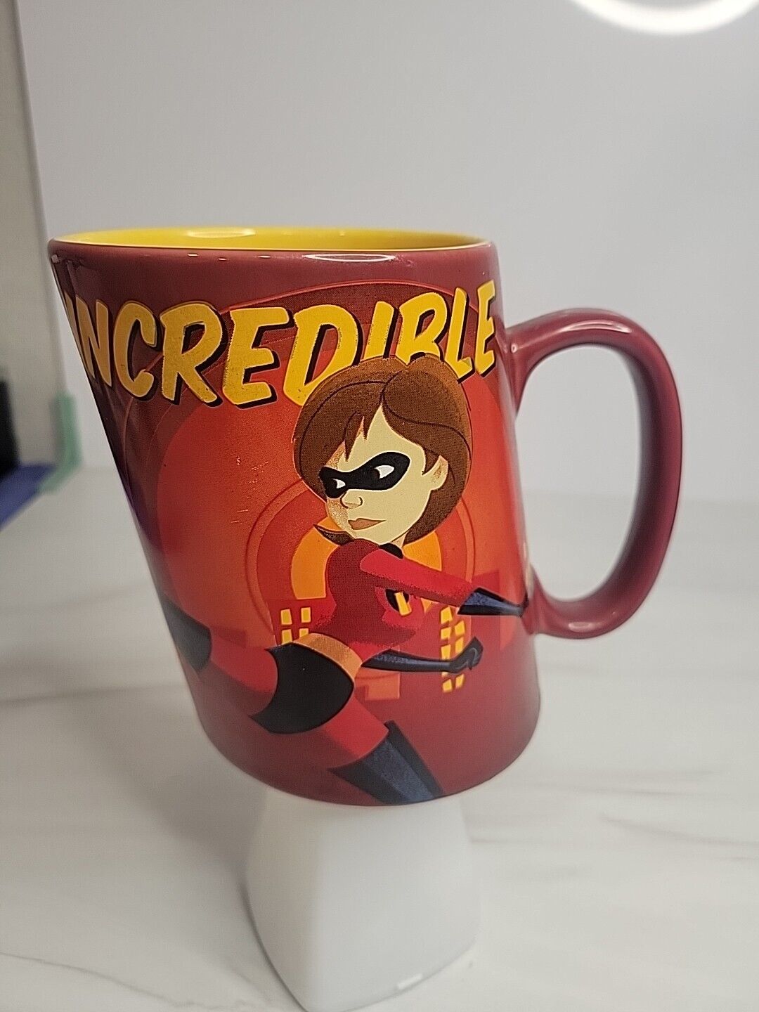 Disney Store Mrs. Incredible Coffee Mug Stretched To My Limits Large Cup Ceramic