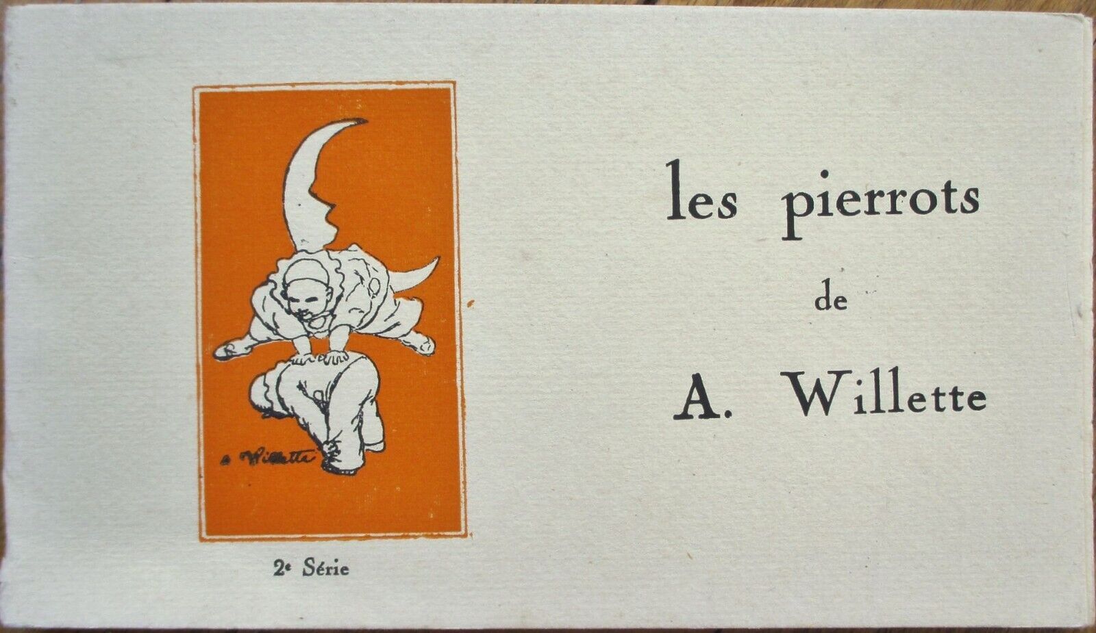 Pierrot Clown 1930 Advertising Postcard Set of Six, A Wilette Artist Signed