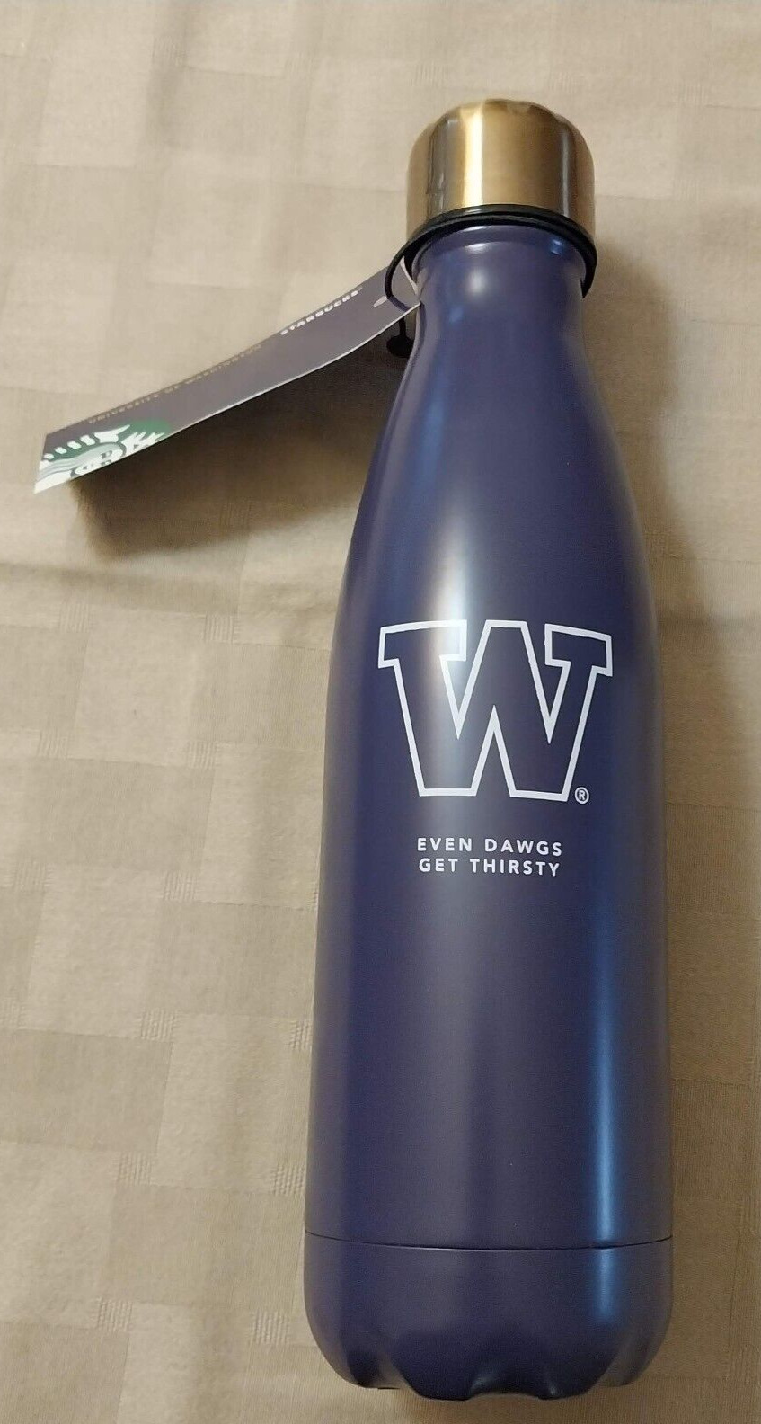 NEW Starbucks Swell UW Washington Huskies \'Dawgs Get Thirsty\' Water Bottle 17 oz