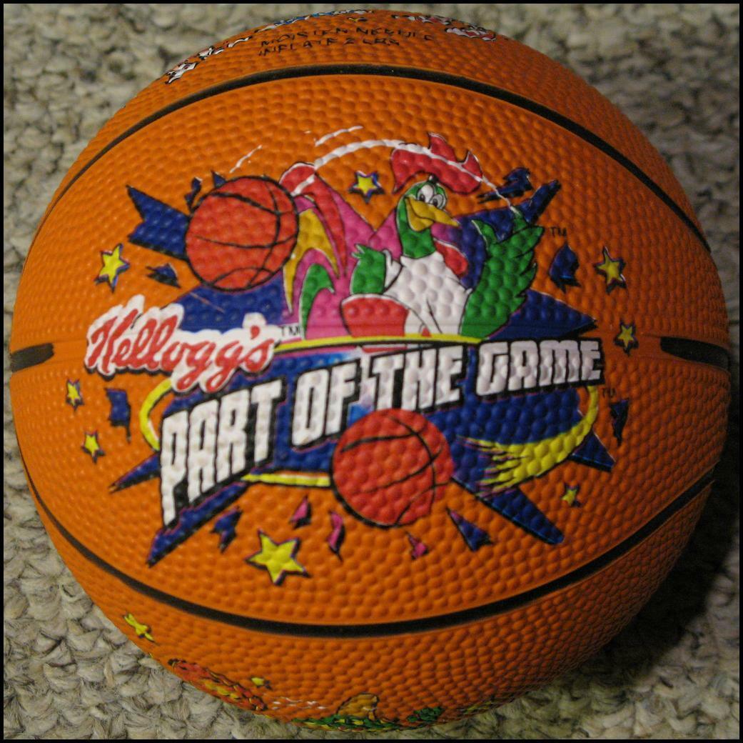 1998 Kellogg\'s Mini Basketball Tony the Tiger Toucan Sam Cornelius Rooster 5\
