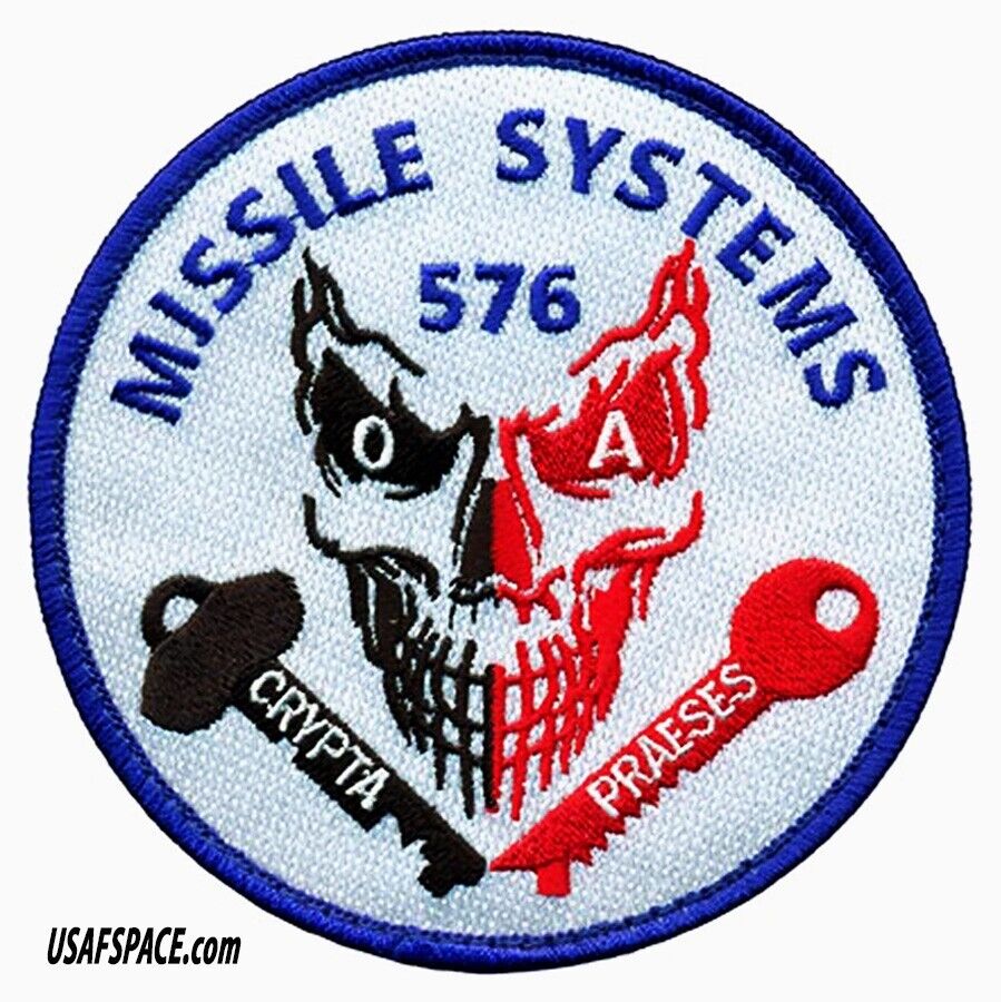 USAF 576th FLIGHT TEST SQ-576 FLTS-ICBM MISSILE SYSTEMS-Vandenberg SFB-VEL PATCH
