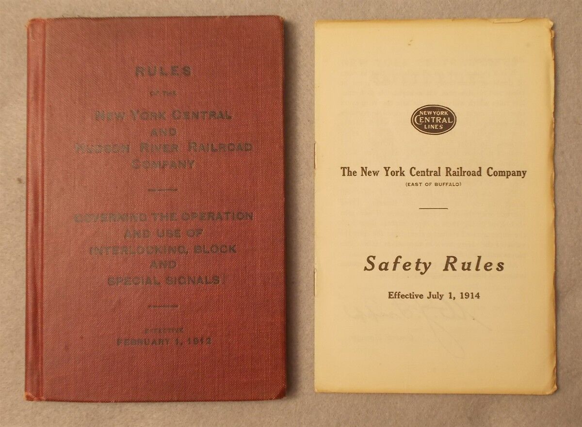 1913 RULES CONCERNING OPERATION OF INTERLOCKING BLOCK & SPECIAL SIGNALS Railroad