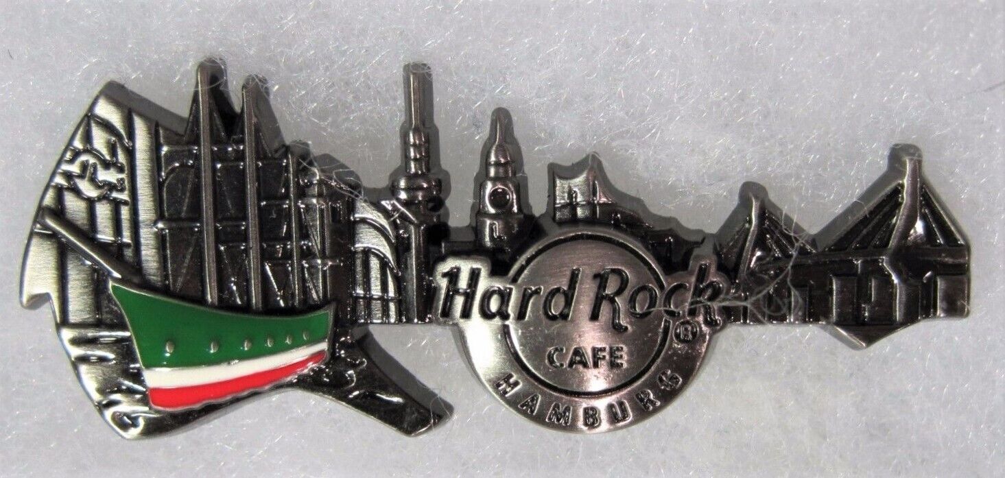 HARD ROCK CAFE HAMBURG 3D SKYLINE GUITAR SERIES PIN # 88068