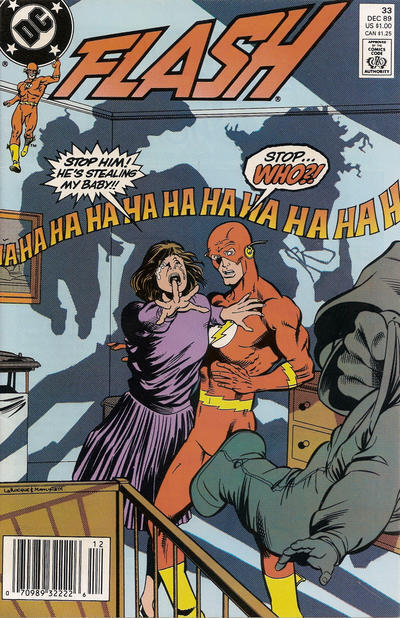 Flash (2nd Series) #33 (Newsstand) FN; DC | William Messner-Loebs - we combine s