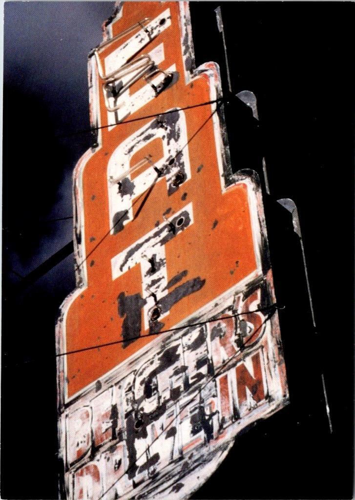 Peach Springs, Arizona ROUTE 66 DINER SIGN~Beecher\'s? ROADSIDE 1992 4X6 Postcard