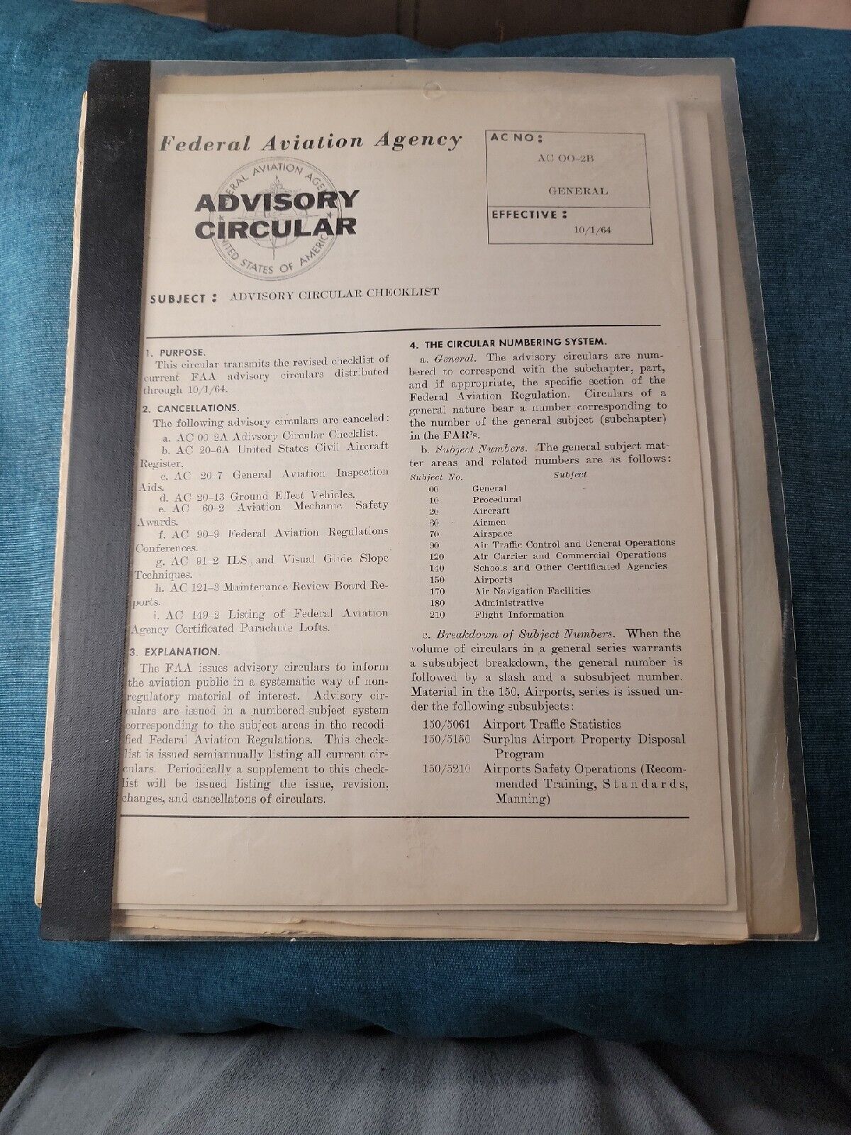 FAA PUBLICATIONS/ADVISORY CIRCULAR 1963-1968