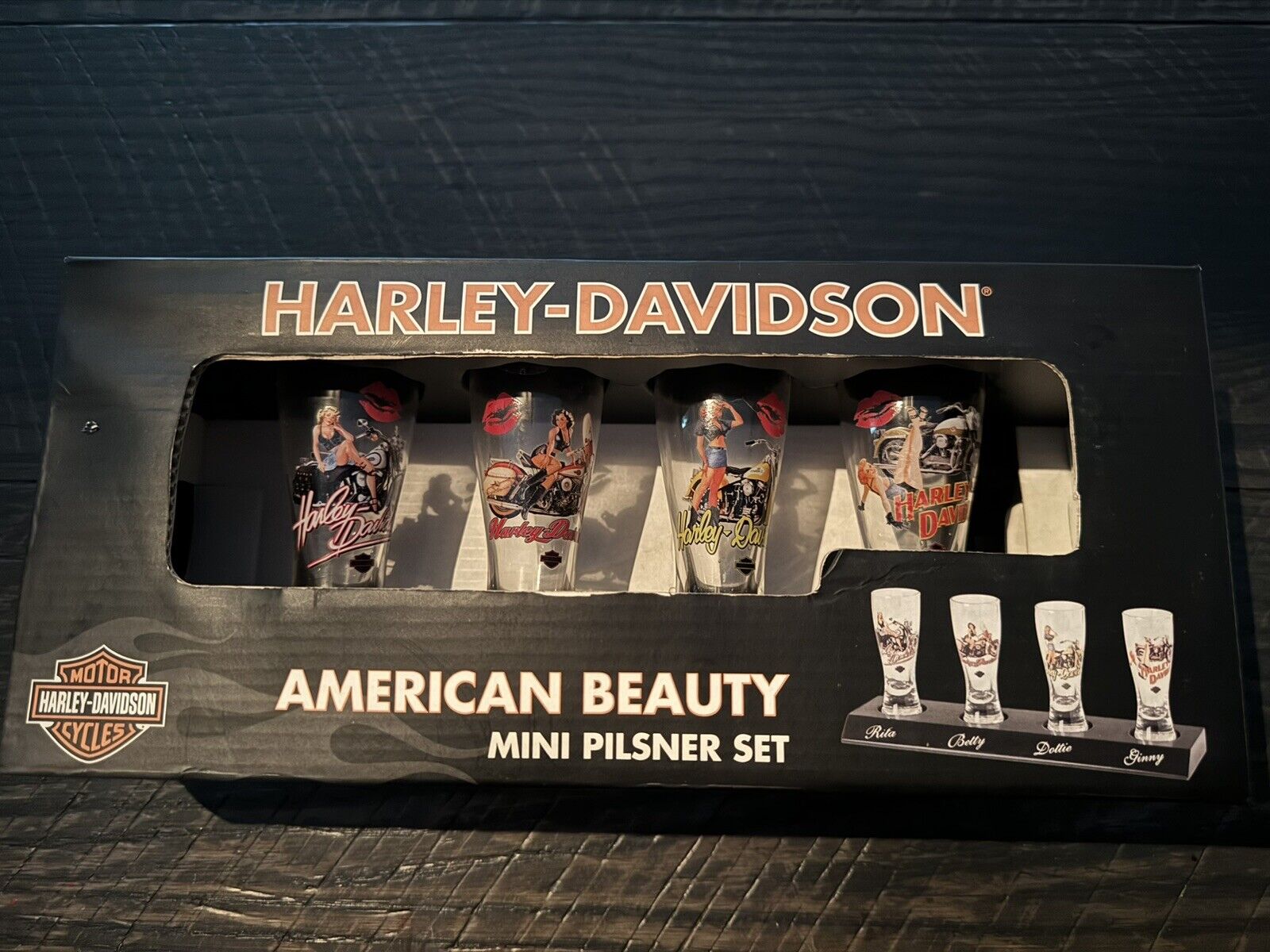 Harley Davidson Mini Pilsner Set 