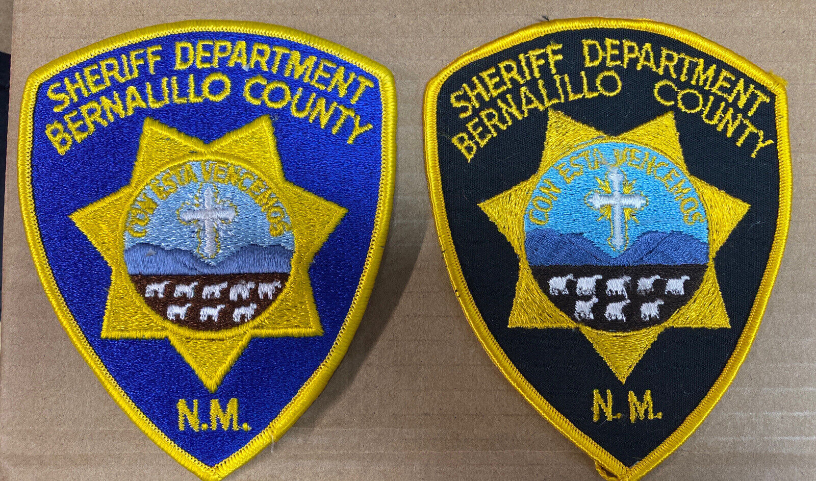 Rare Bernalillo County Sheriff ABQ New Mexico ACLU Lawsuit Cross Police Patches