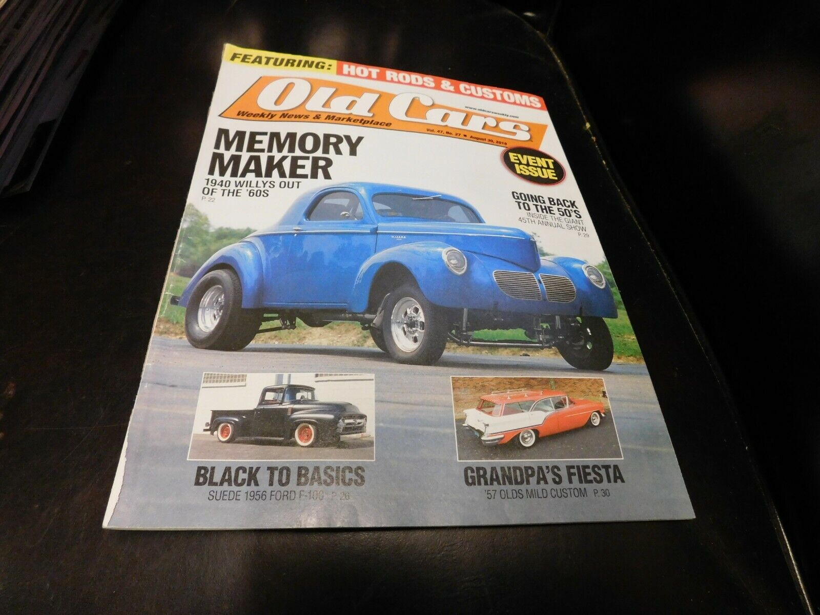 Old Cars Weekly News & Marketplace Magazine August 30 2018