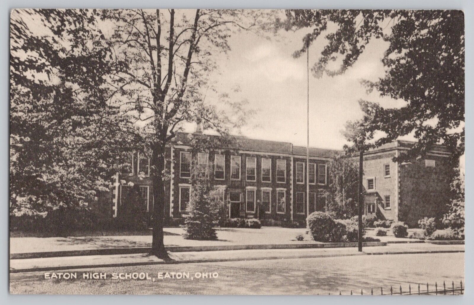 Eaton High School, Eaton Ohio Postcard