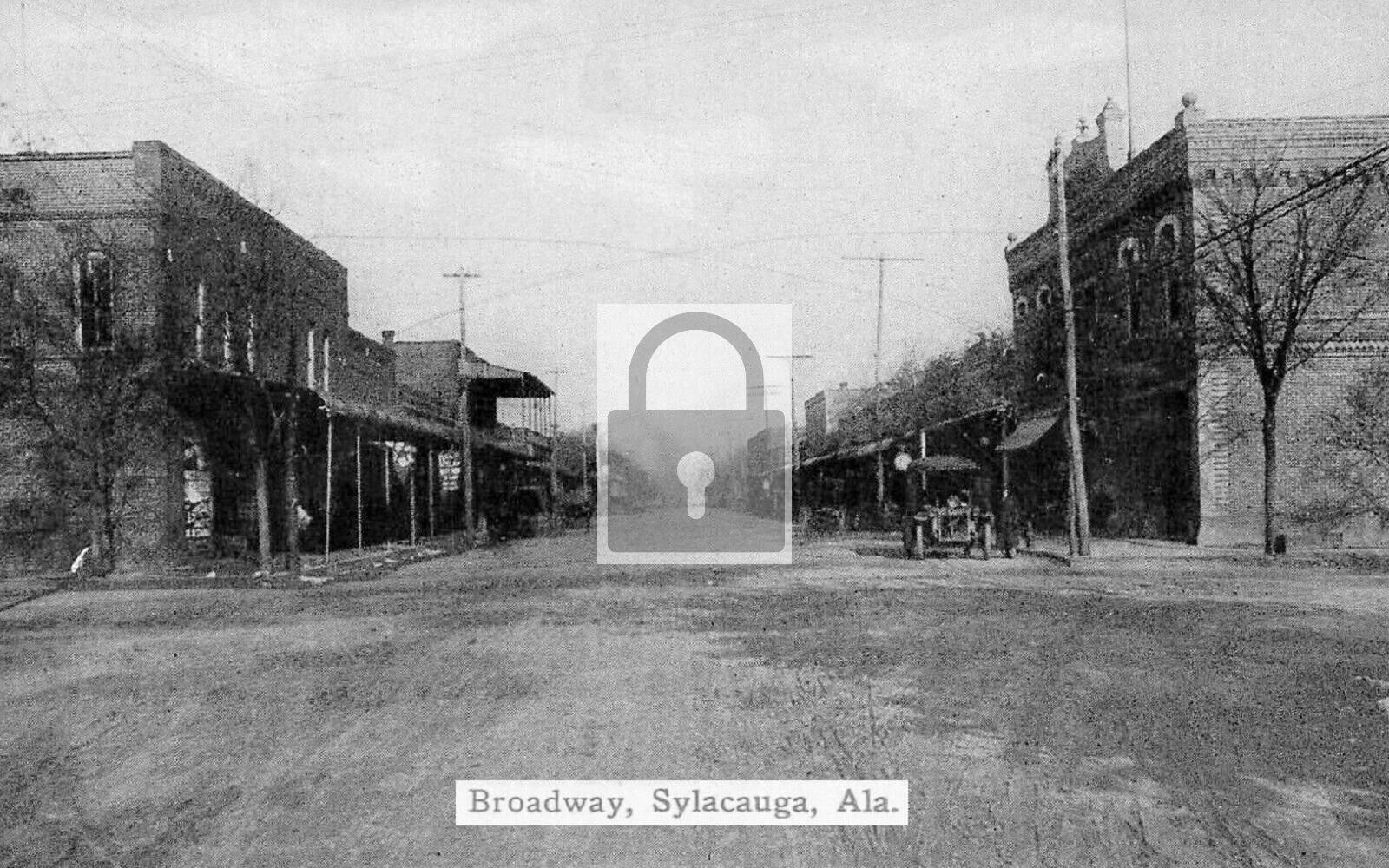 Broadway Street View Sylacauga Alabama AL 4x6 PRINT