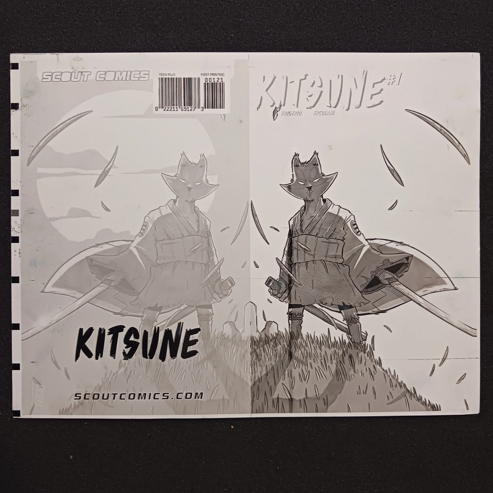 Kitsune #1 - 1:10 Retailer Incentive - Cover - Black - Comic Printer Plate - PRE