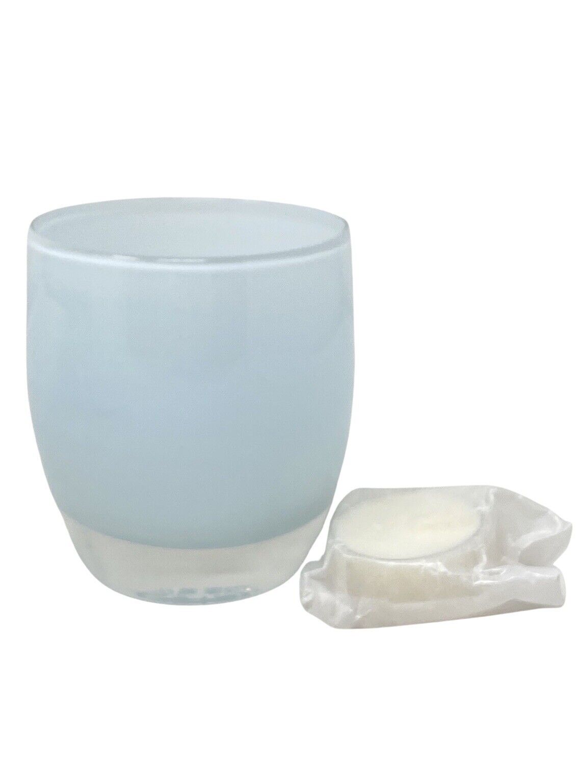 Glassbaby Votive Candle Holder Handblown CASHMERE With Candle No Box