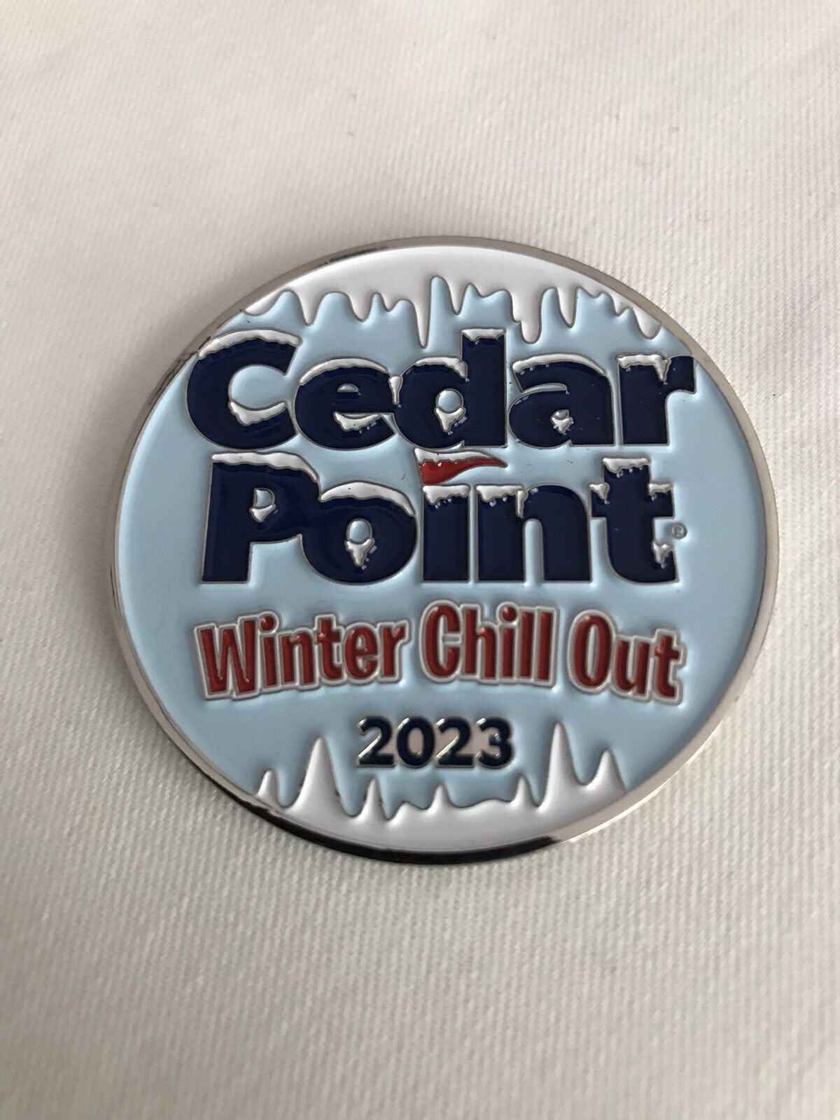 2023 Winter Chill Out Cedar Point Amusement Park Sandusky Ohio 2” Token Coin NEW