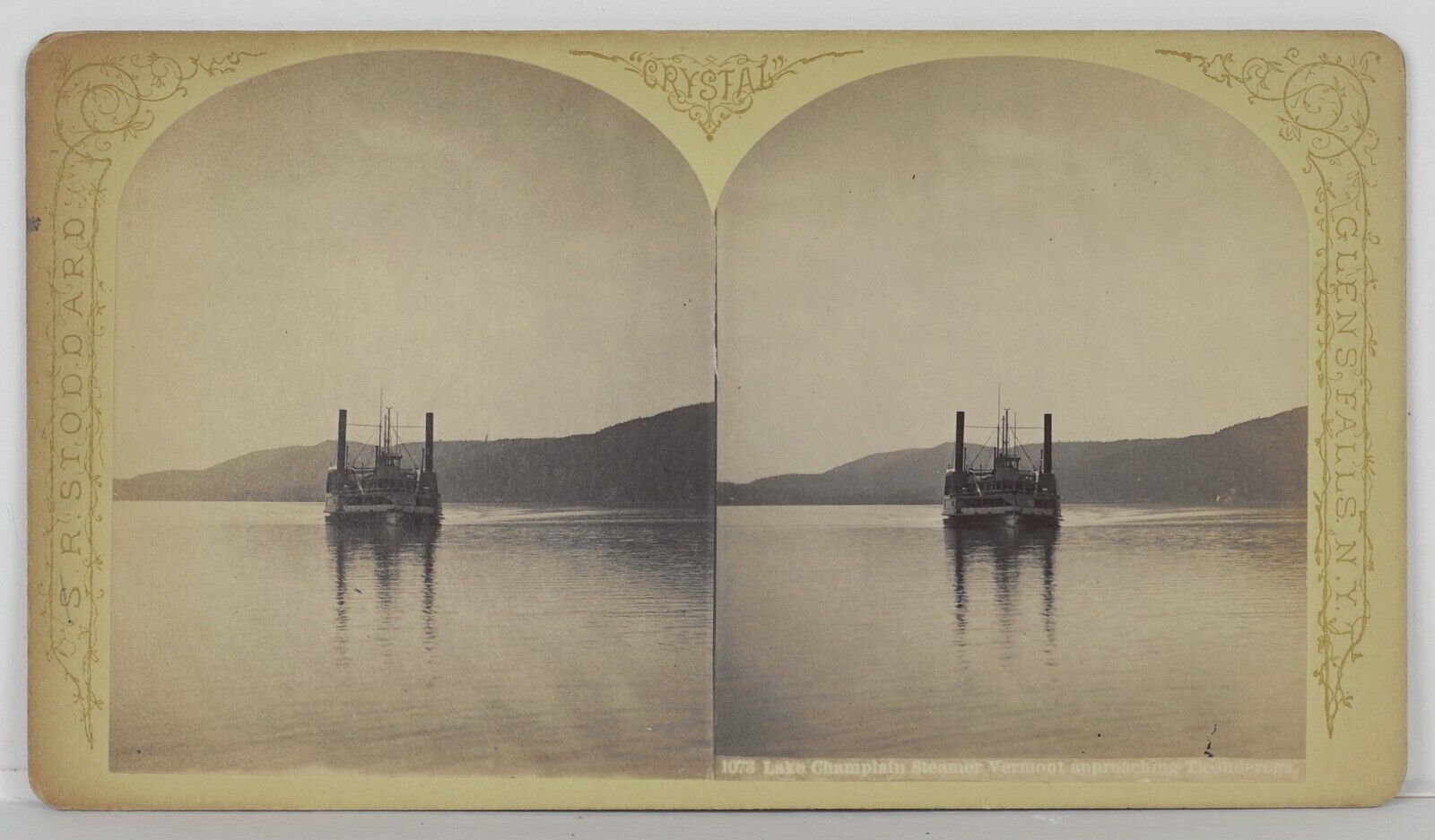 Seneca Ray Stoddard, Lake Champlain Steamer Vermont, 1870s, SV