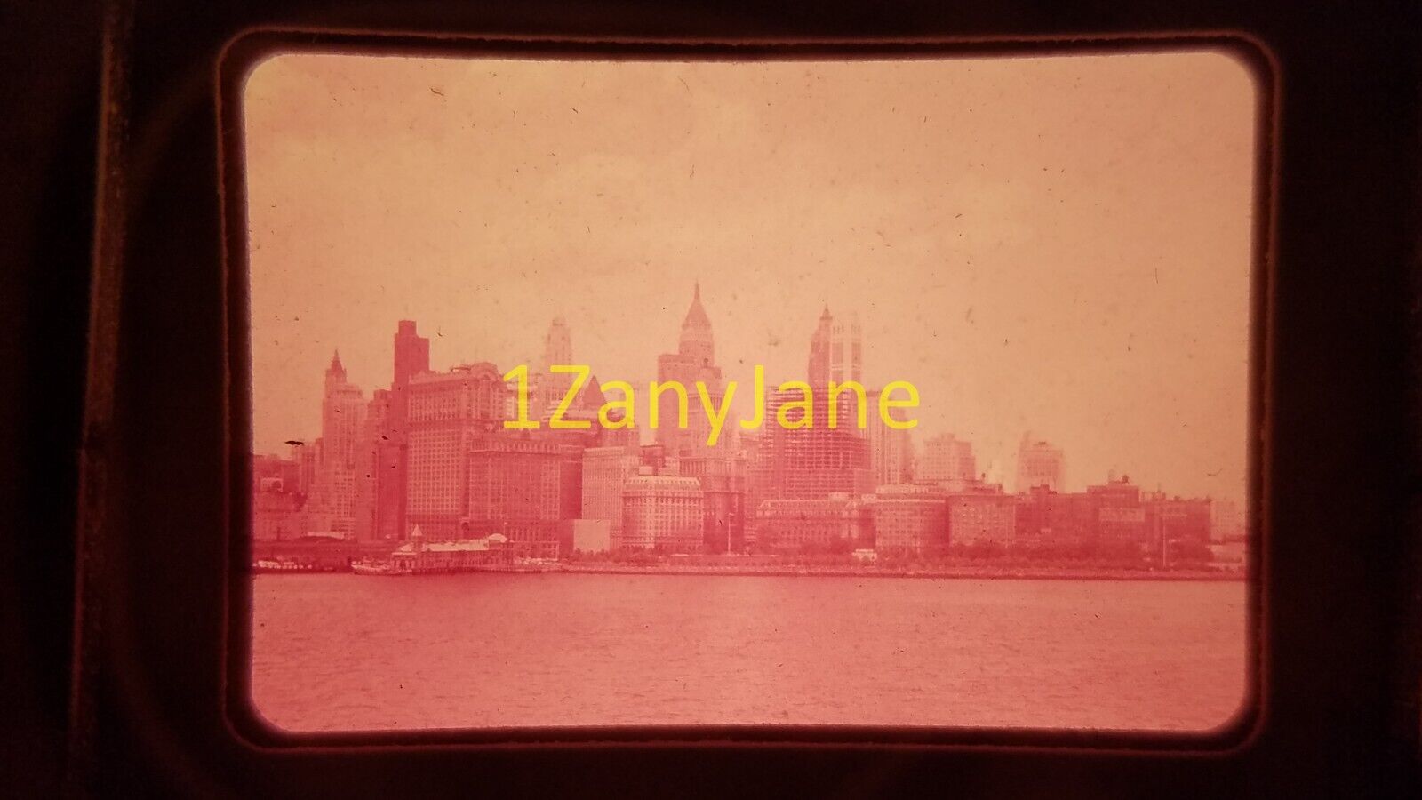 5118 vintage 35MM SLIDE photo EU-6-37 CITY FROM THE WATER