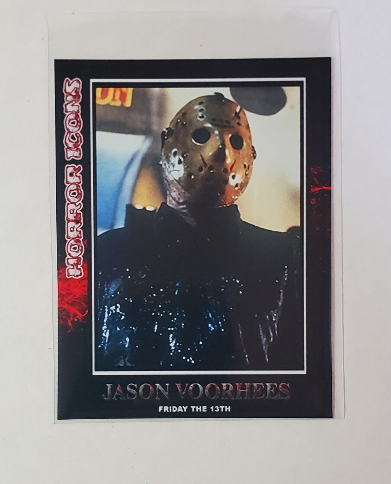 JASON VOORHEES HORROR ICONS CUSTOM ART TRADING CARD 1 FRIDAY THE 13TH