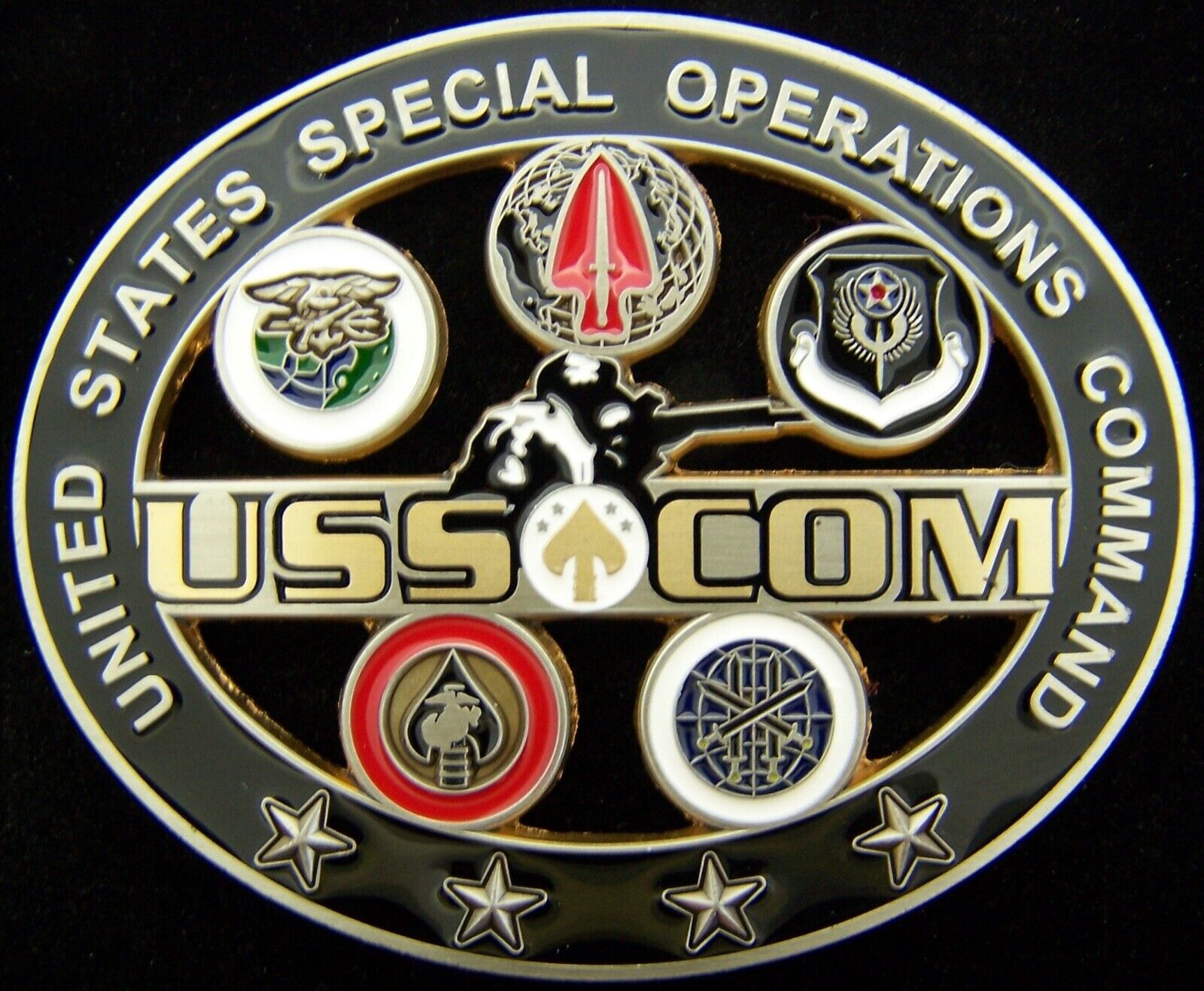 USSOCOM SOCOM Special Operations Command Tip of the Spear 4 Star Challenge Coin