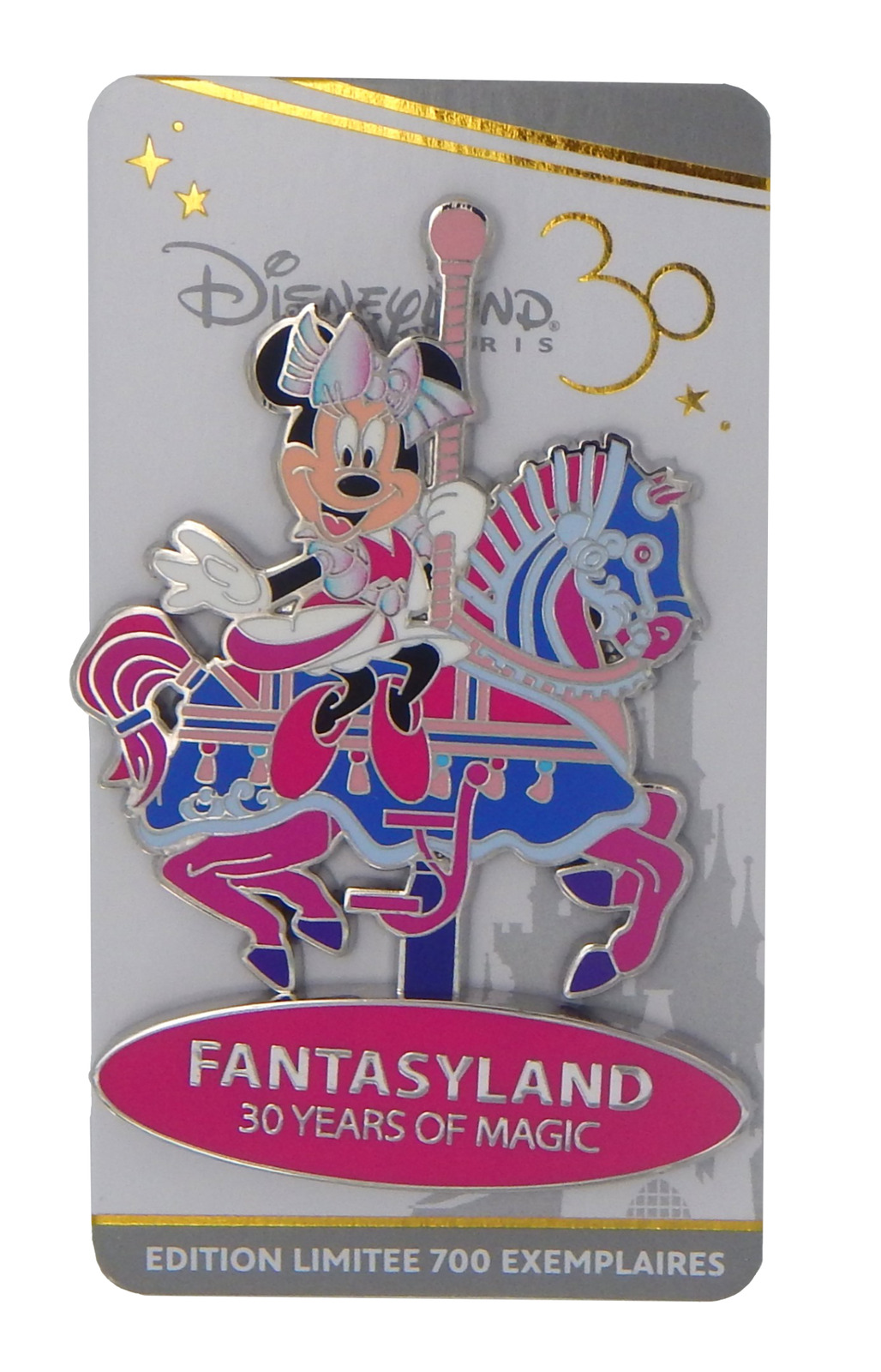 Disneyland Paris 30 Years Of Magic Minnie Mouse Fantasyland Disney Park Pin New