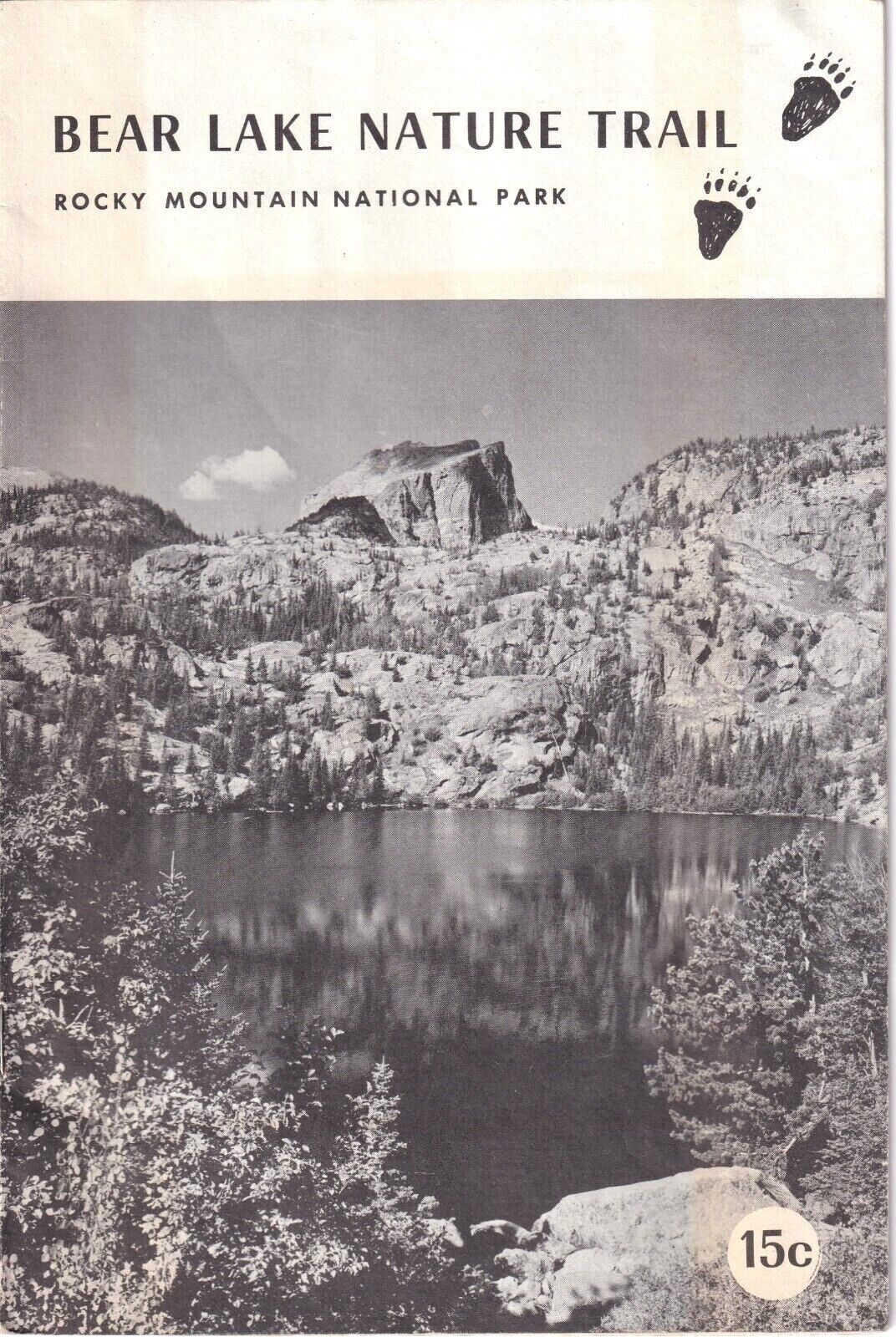 Bear Lake Nature Trail Rocky Mts 1962 Bochure Vintage Wildlife & Tree Info  9x6