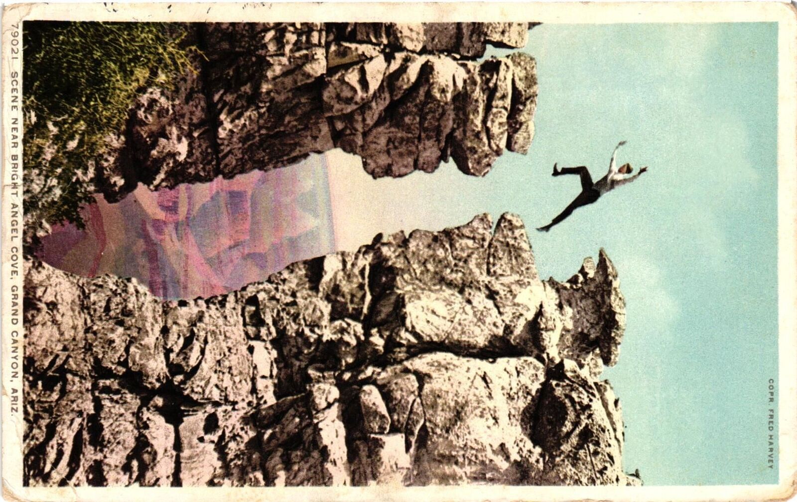 Vintage Postcard- BRIGHT ANGEL COVE, GRAND CANYON NATIONAL PARK, AZ.
