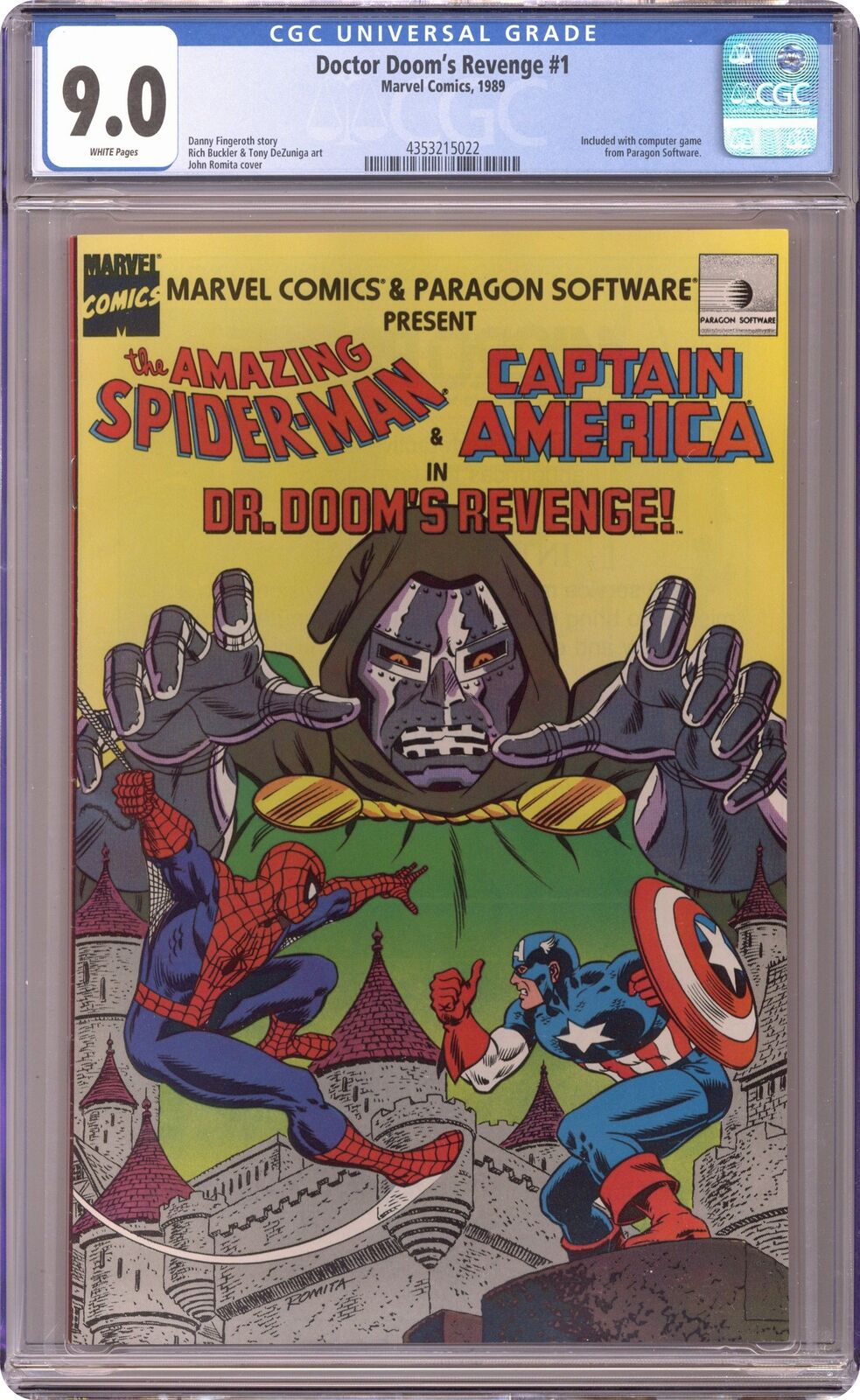 Amazing Spider-Man and Captain America in Dr. Doom's Revenge #0 CGC 9.0 1989