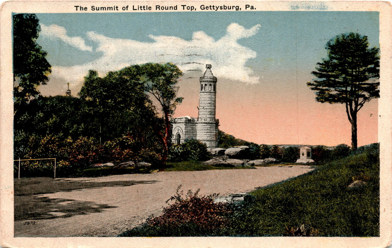 Gettysburg Little Round Top Summit Postcard Civil War