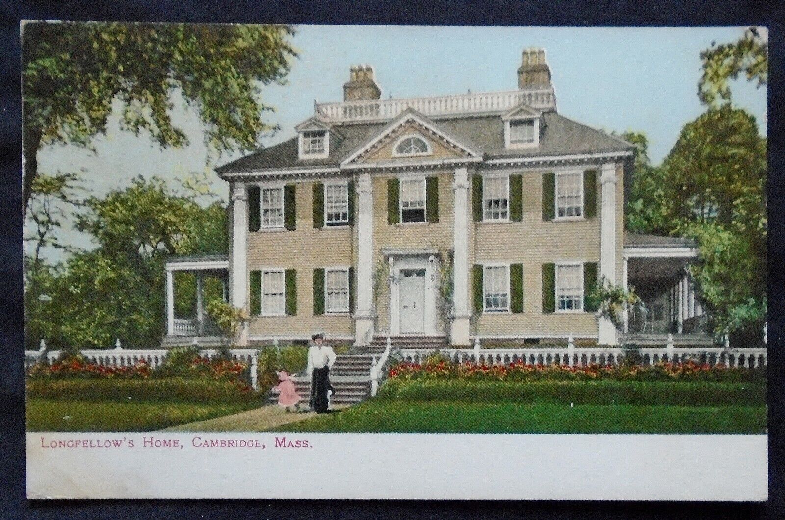 Cambridge, MA, Longfellow\'s Home, postmarked 1908