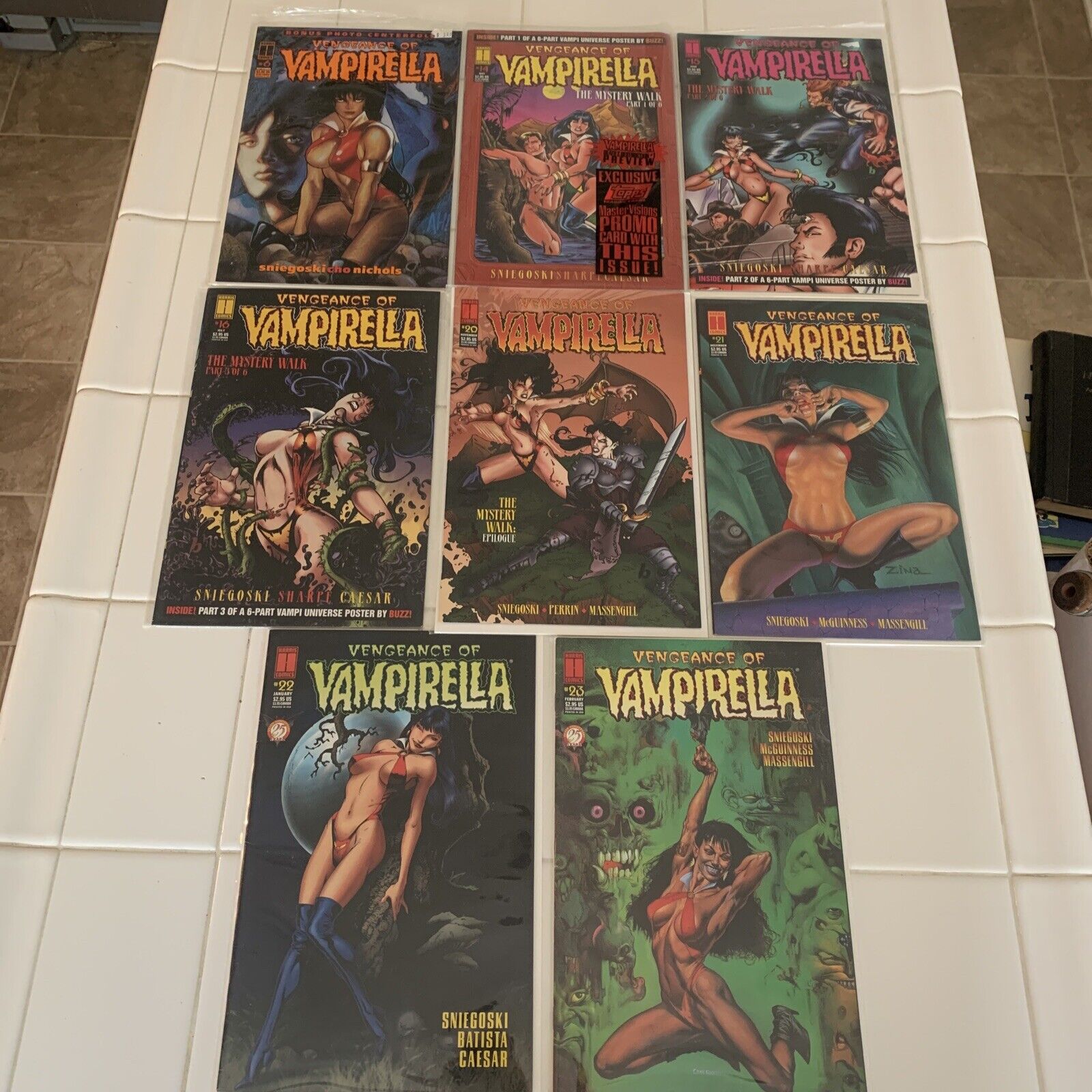 VENGANCE OF VAMPIRELLA LOT OF 8 Harris Comics
