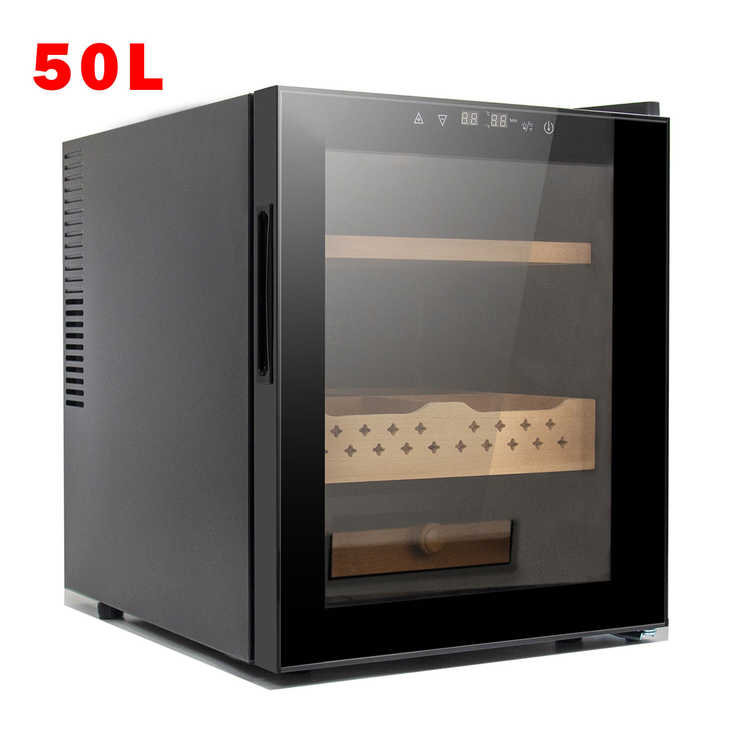 50L Electric Humidor Cigar Cooler w/Constant Temperature Controller,250 Capacity