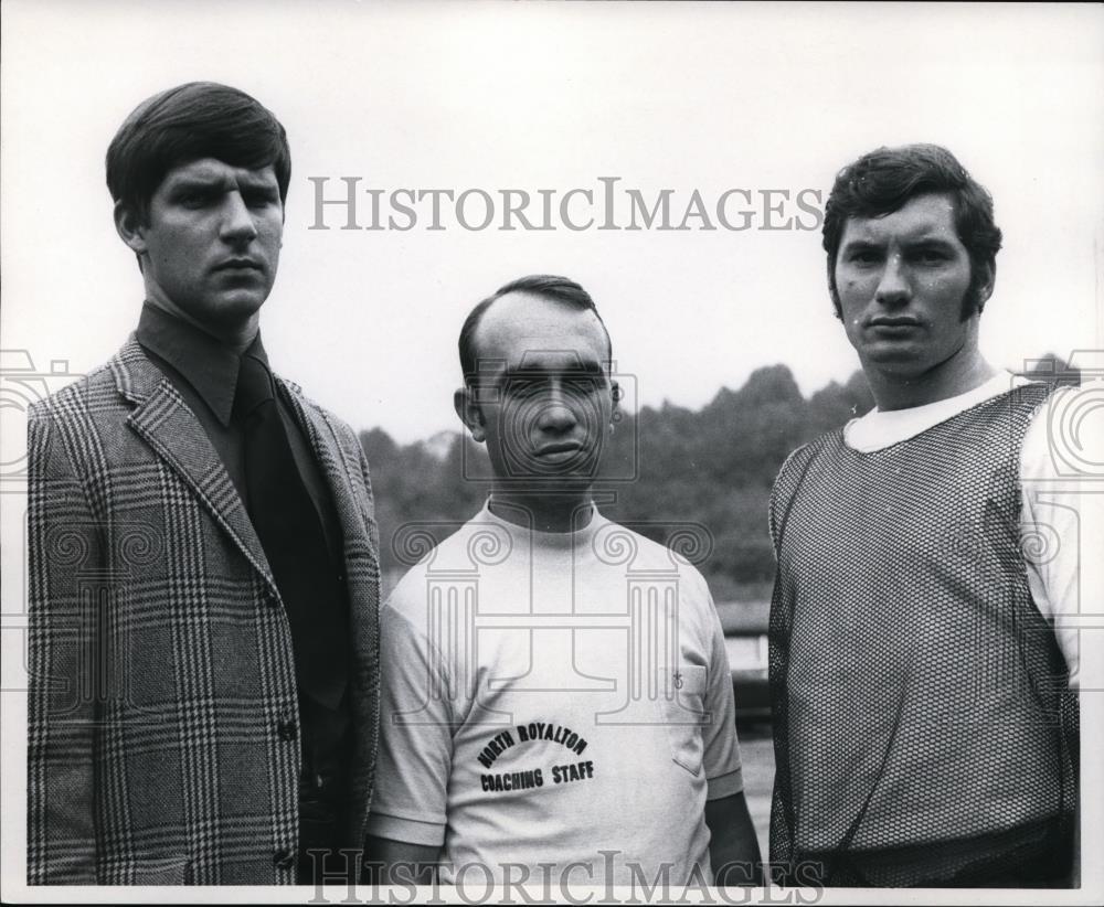 1971 Press Photo Members of the coaching staff of North Royalton High School