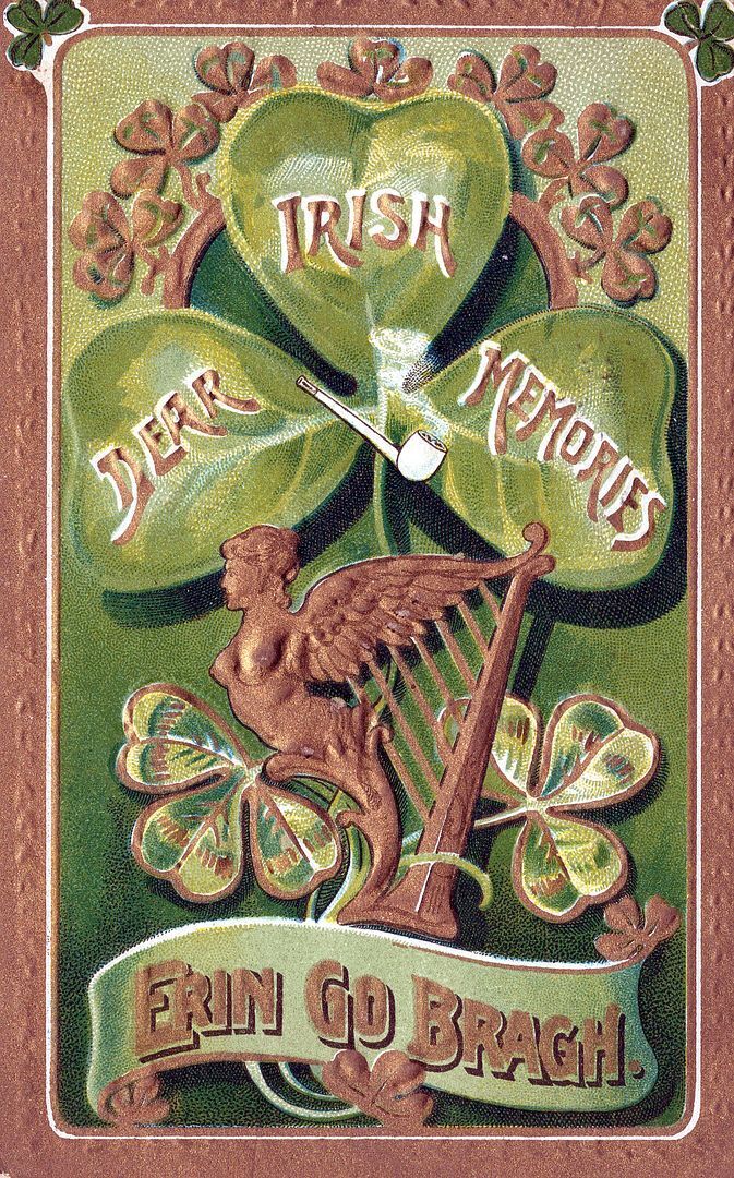 ST. PATRICK\'S DAY - Dear Irish Memories Postcard - 1911
