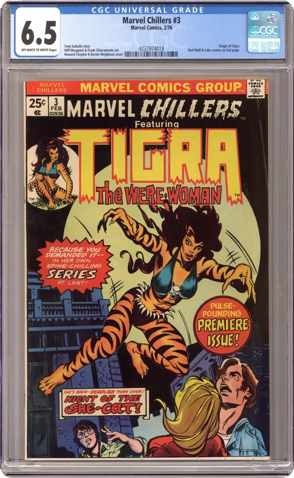 Marvel Chillers #3 CGC 6.5 1976 4237974018