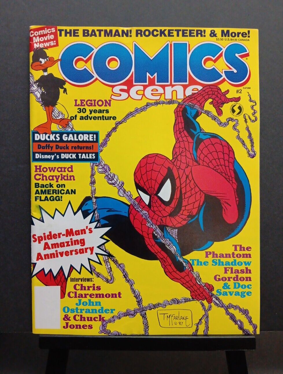 Comics Scene Magazine #2 VF+ 1988 Previews Amazing Spider-Man #300 Venom McFarla