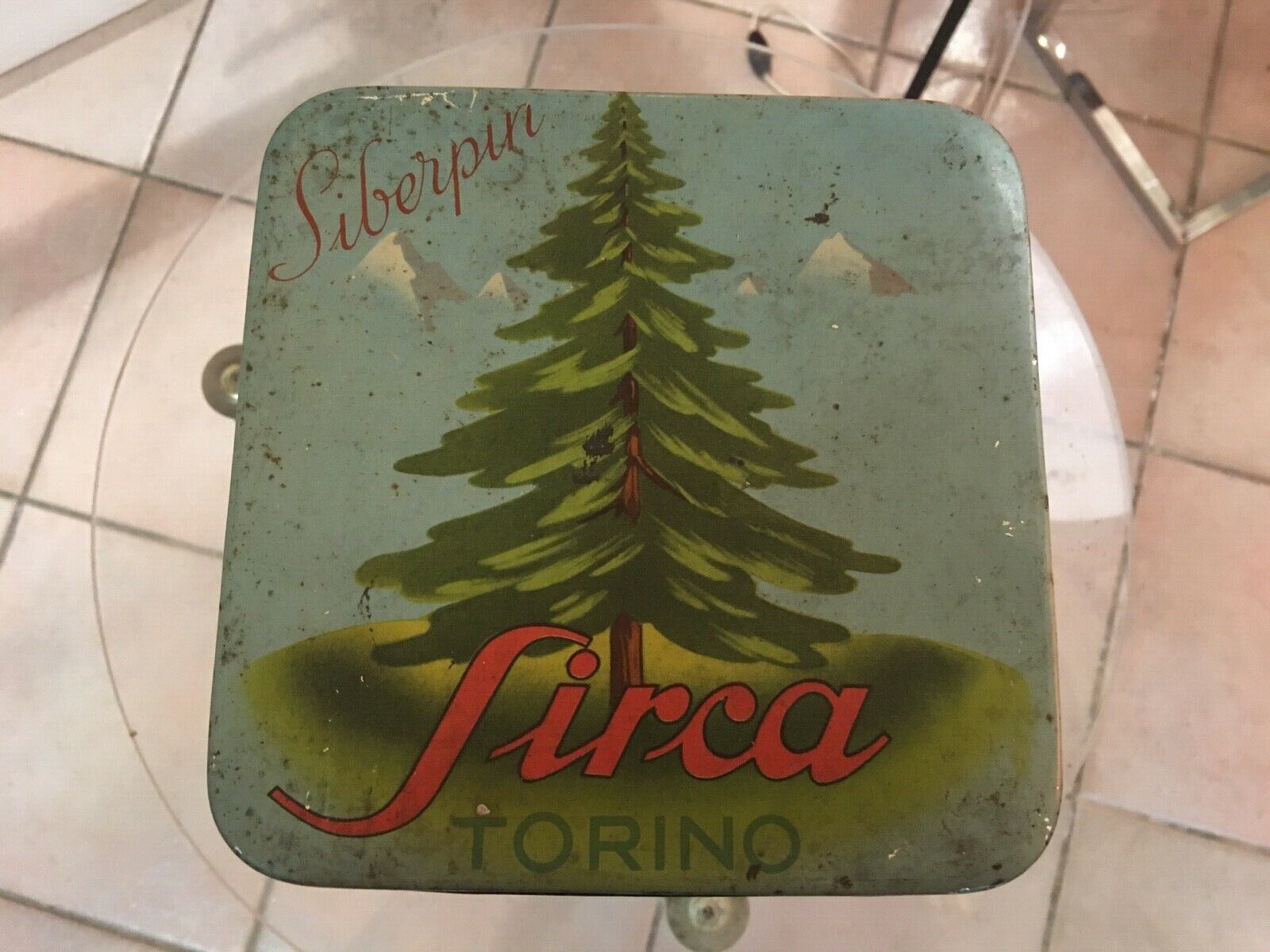 Old Box Tin Gems By Pine Sirca Torino Old Tin Box